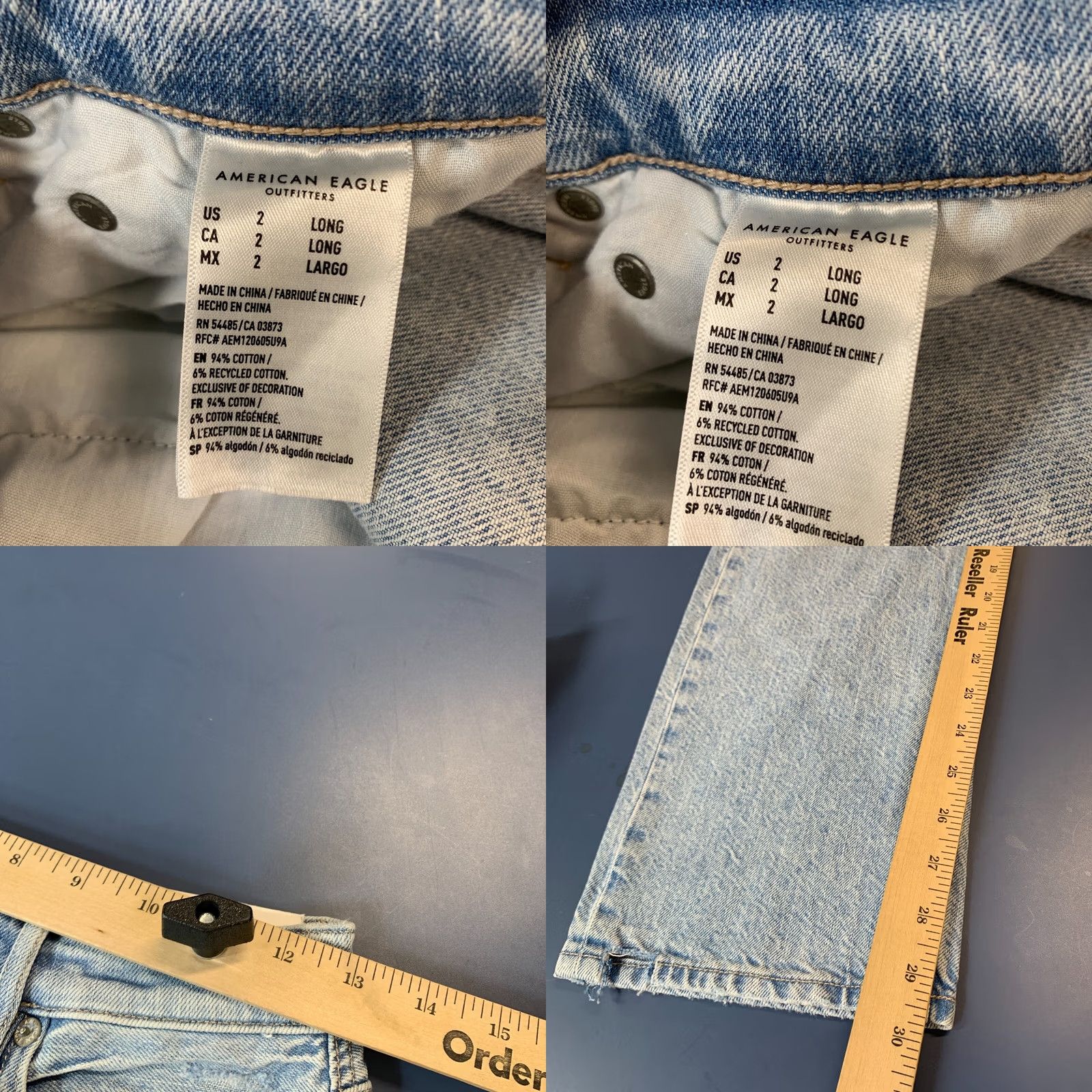 American Eagle Outfitters American Eagle Jeans 90s Boyfriend High Rise Denim 26x30 Blue Womens Size 2 XS? 2 Size 26" / US 2 / IT 38 - 10 Thumbnail