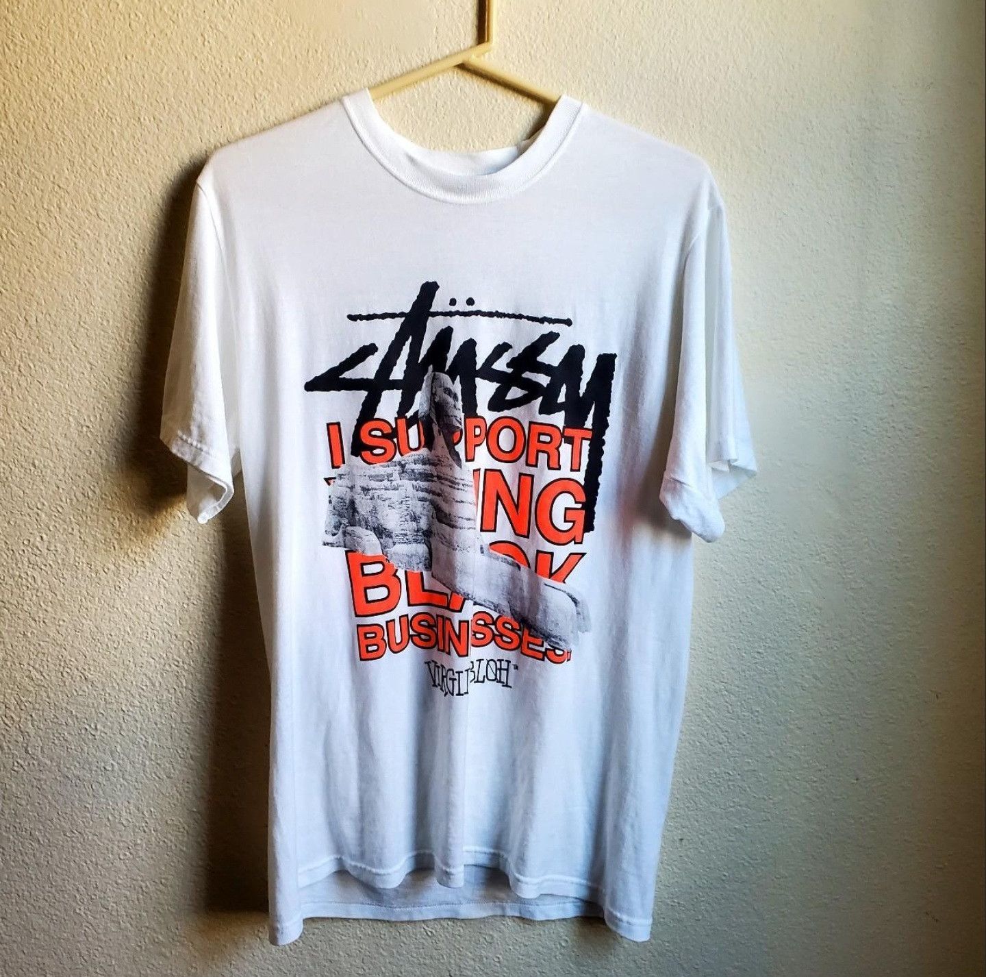 Stussy X Off White Tee Stussy Virgil Abloh Off White Stussy Stussy 