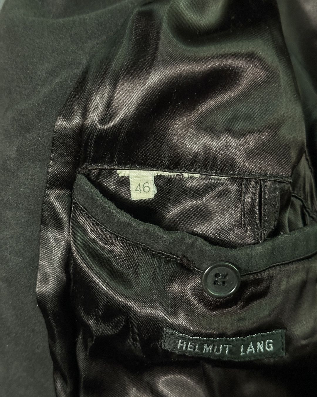 Helmut Lang SS95 Pig Suede Cafe Racer Reflective Sleeve Jacket Size US M / EU 48-50 / 2 - 11 Thumbnail