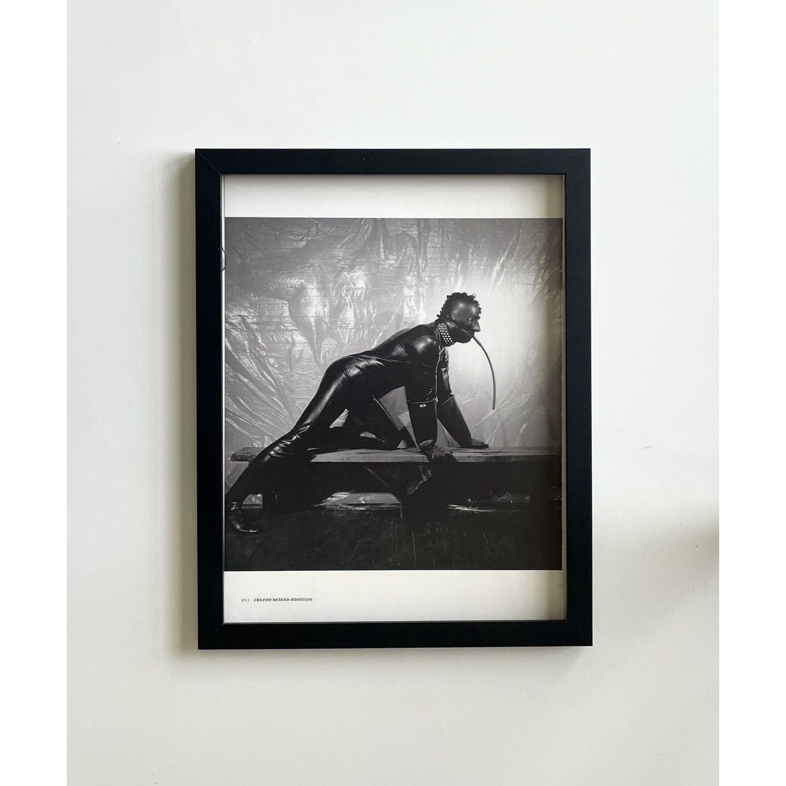 Chrome Hearts × Vintage Chrome Hearts black latex photo Poster framed 9x11 Size ONE SIZE - 1 Thumbnail