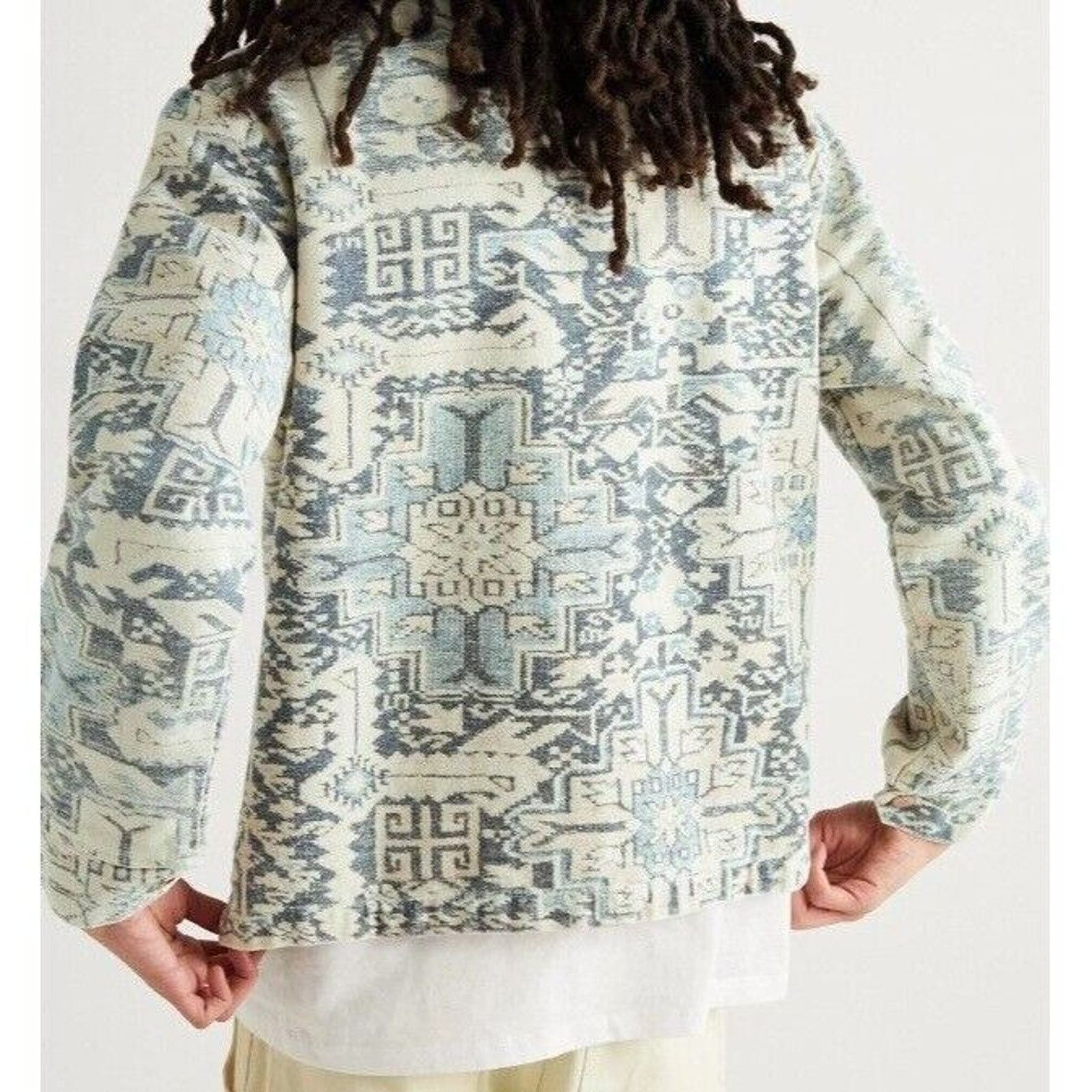 Other King Kennedy Rugs Printed Ecru Canvas Chore Jacket Size US XXL / EU 58 / 5 - 1 Thumbnail