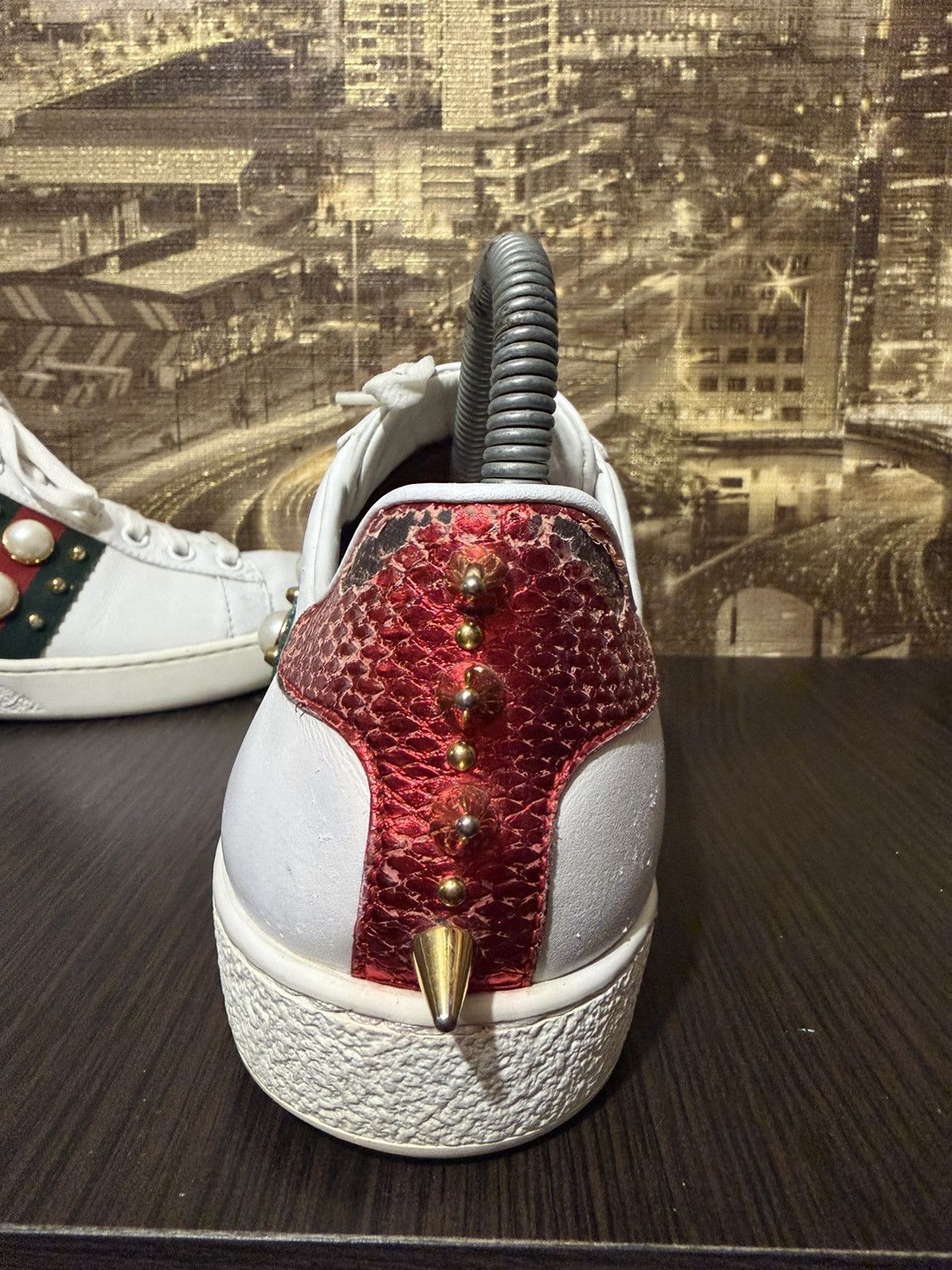 Gucci Gucci ACE Studded Pearl Size 35 1/2 Size US 5.5 / IT 35.5 - 3 Thumbnail