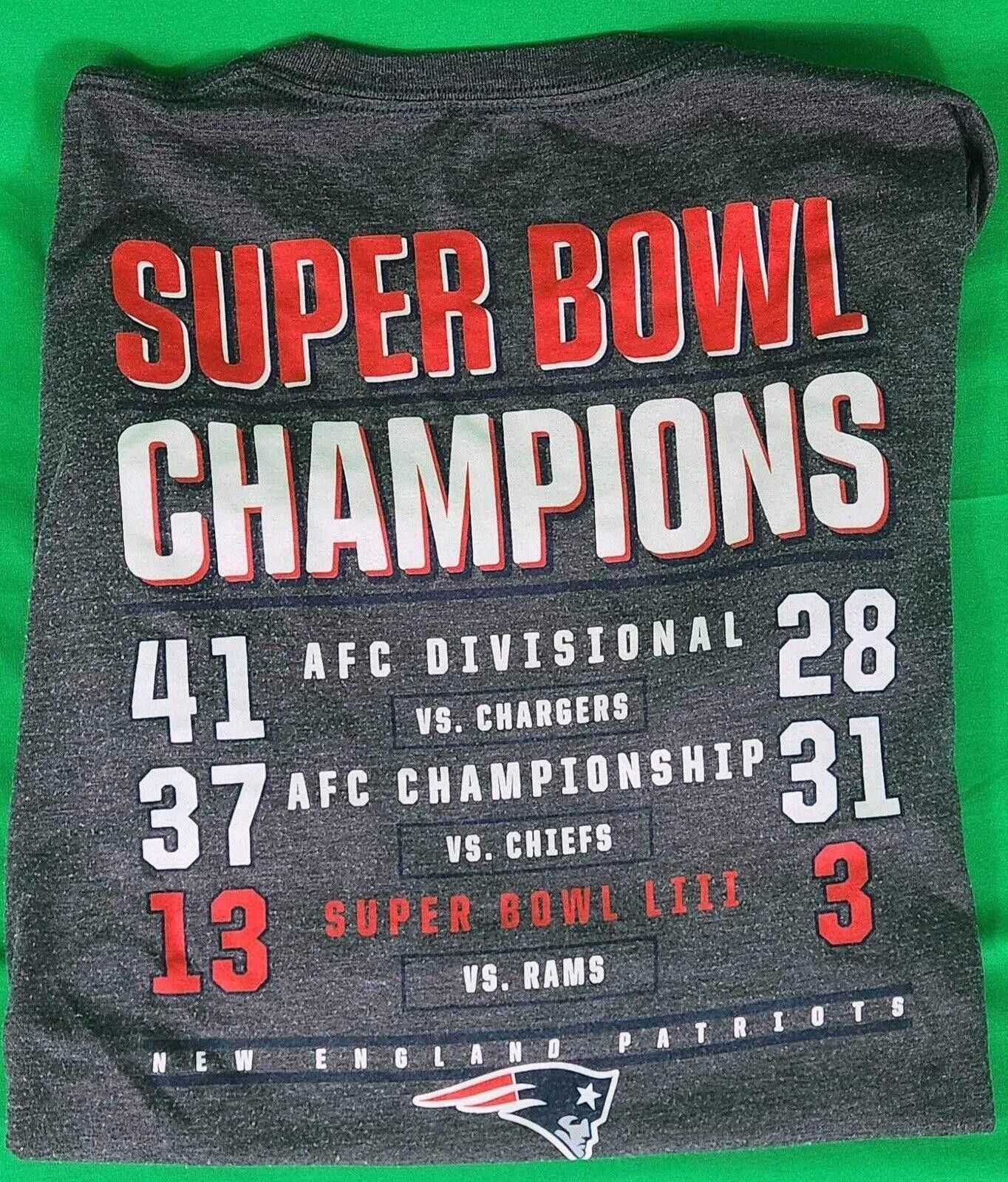 NFL New England Patriots Super Bowl Champions T-Shirt - Limited Size ONE SIZE - 3 Thumbnail