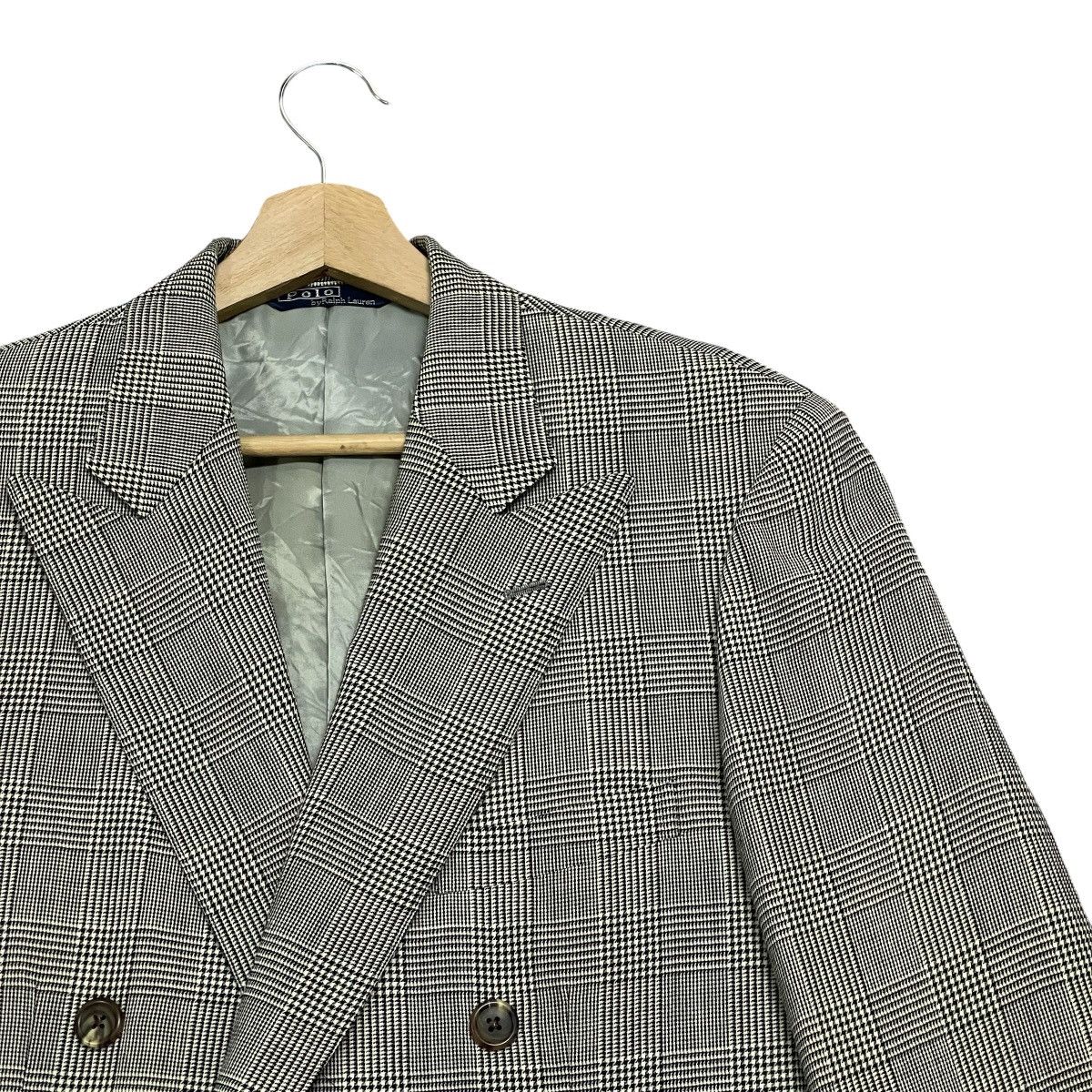 Polo Ralph Lauren Vintage 90s Polo Ralph Lauren Plaid Double Breast Blazer Size 38R - 2 Thumbnail