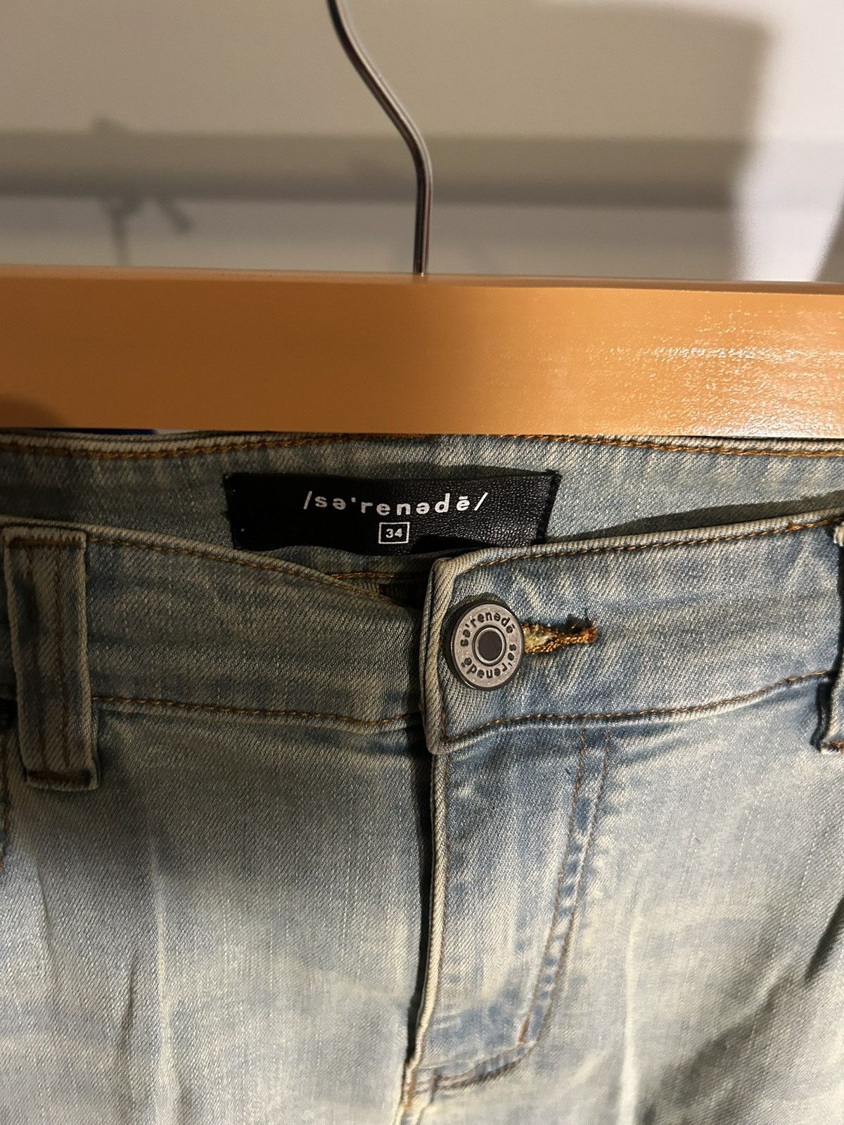 SERENEDE Serenede “CYBER CLOUD” Cargo Jeans Size US 34 / EU 50 - 4 Thumbnail