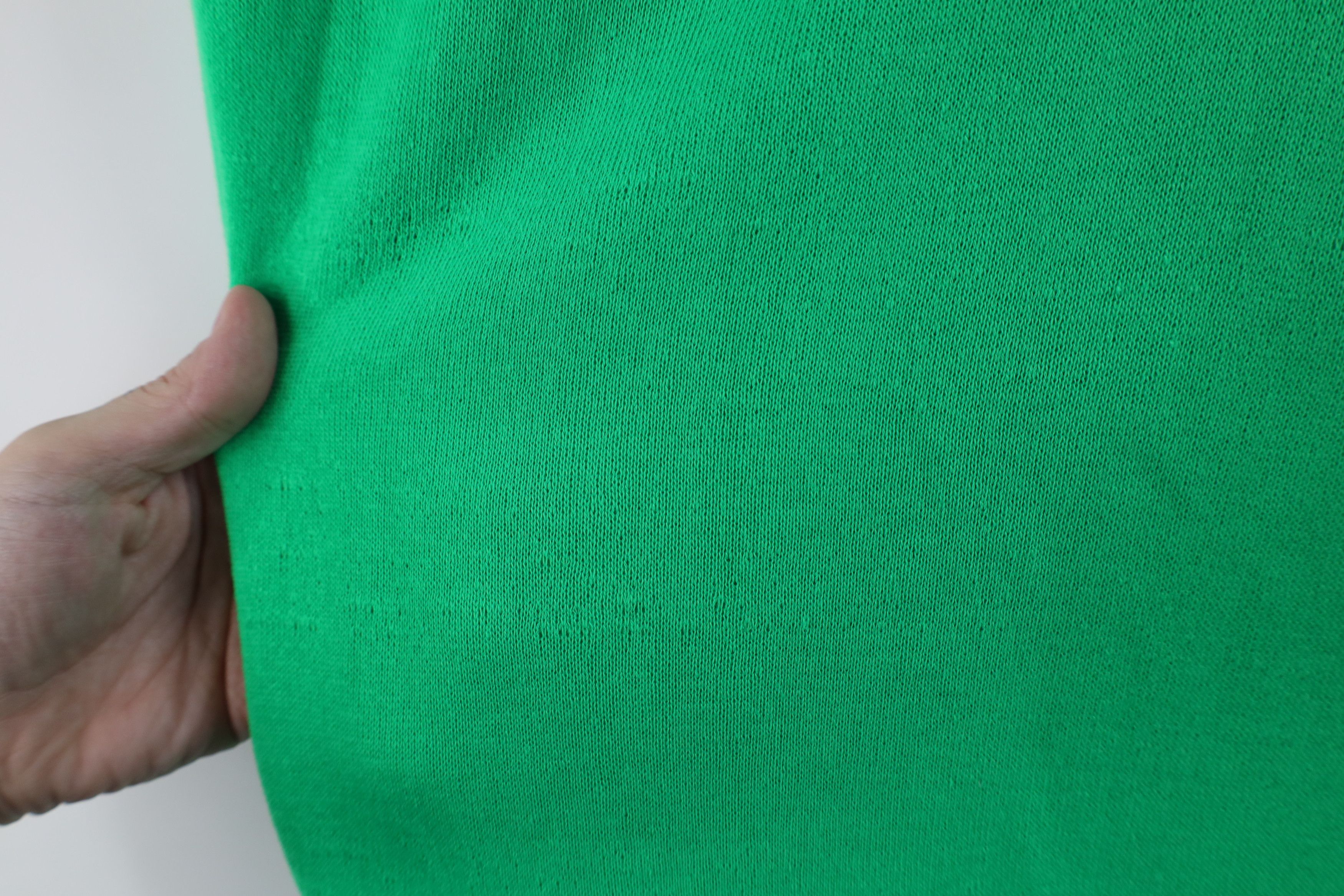 Vintage Vintage 70s Streetwear Thin Crewneck Sweatshirt Green USA Size L / US 10 / IT 46 - 4 Thumbnail