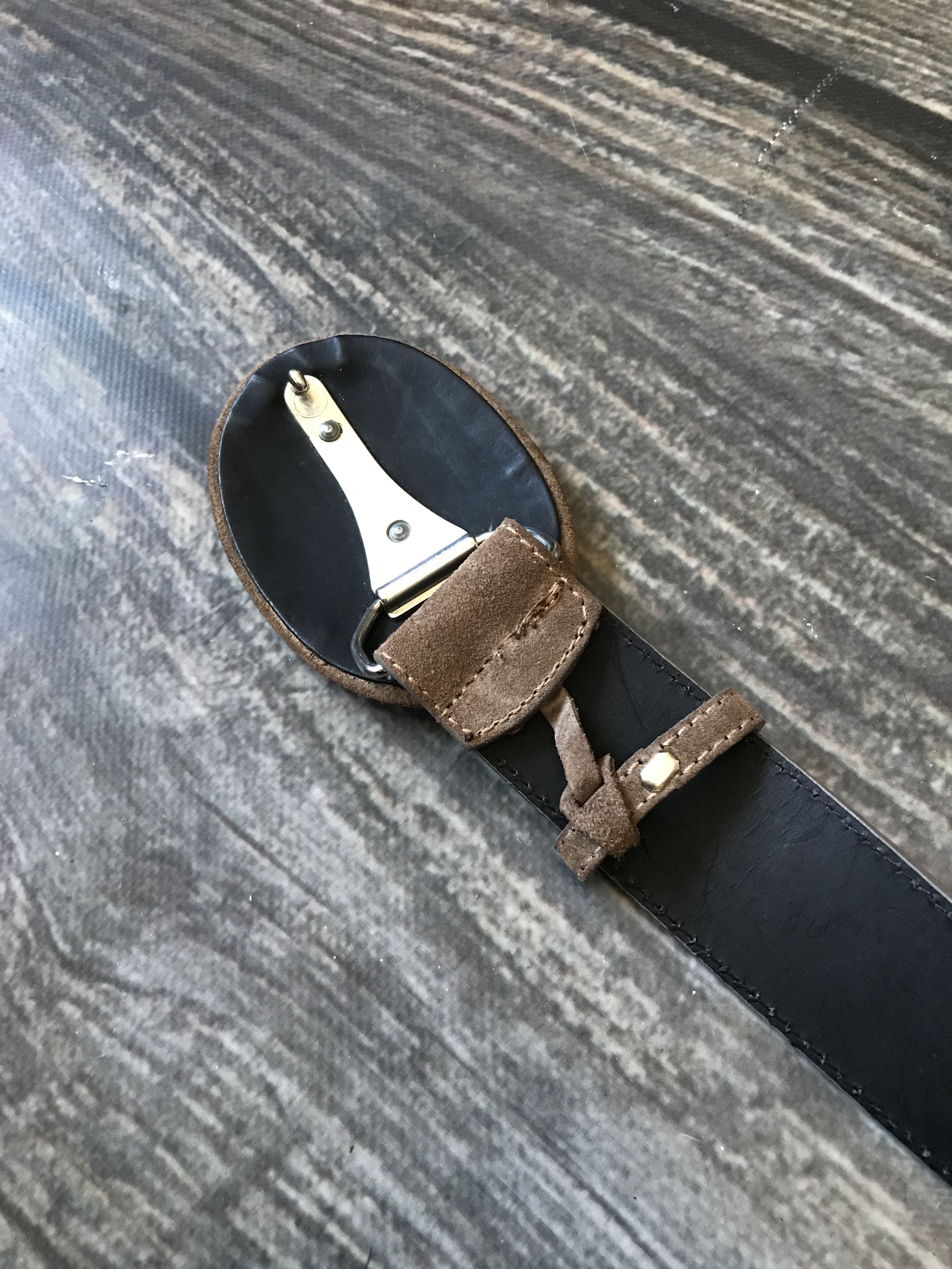 Leather Maurizio Pecoraro Suede Minimalistic Belt size 40 Size ONE SIZE - 5 Thumbnail