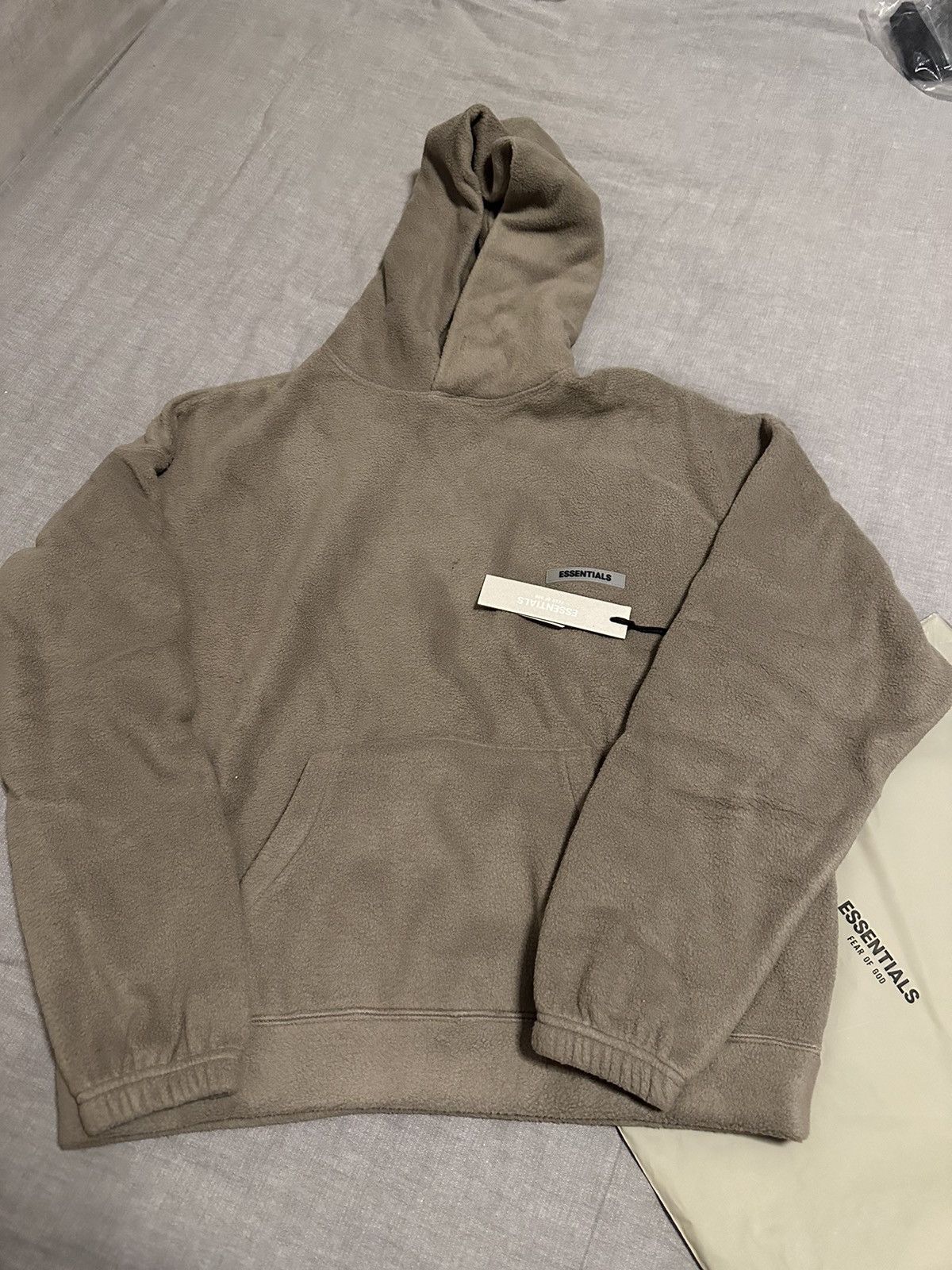 Essentials × Fear of God Fear Of God Essentials Taupe Polar Fleece Hoodie Taupe Size US S / EU 44-46 / 1 - 2 Thumbnail