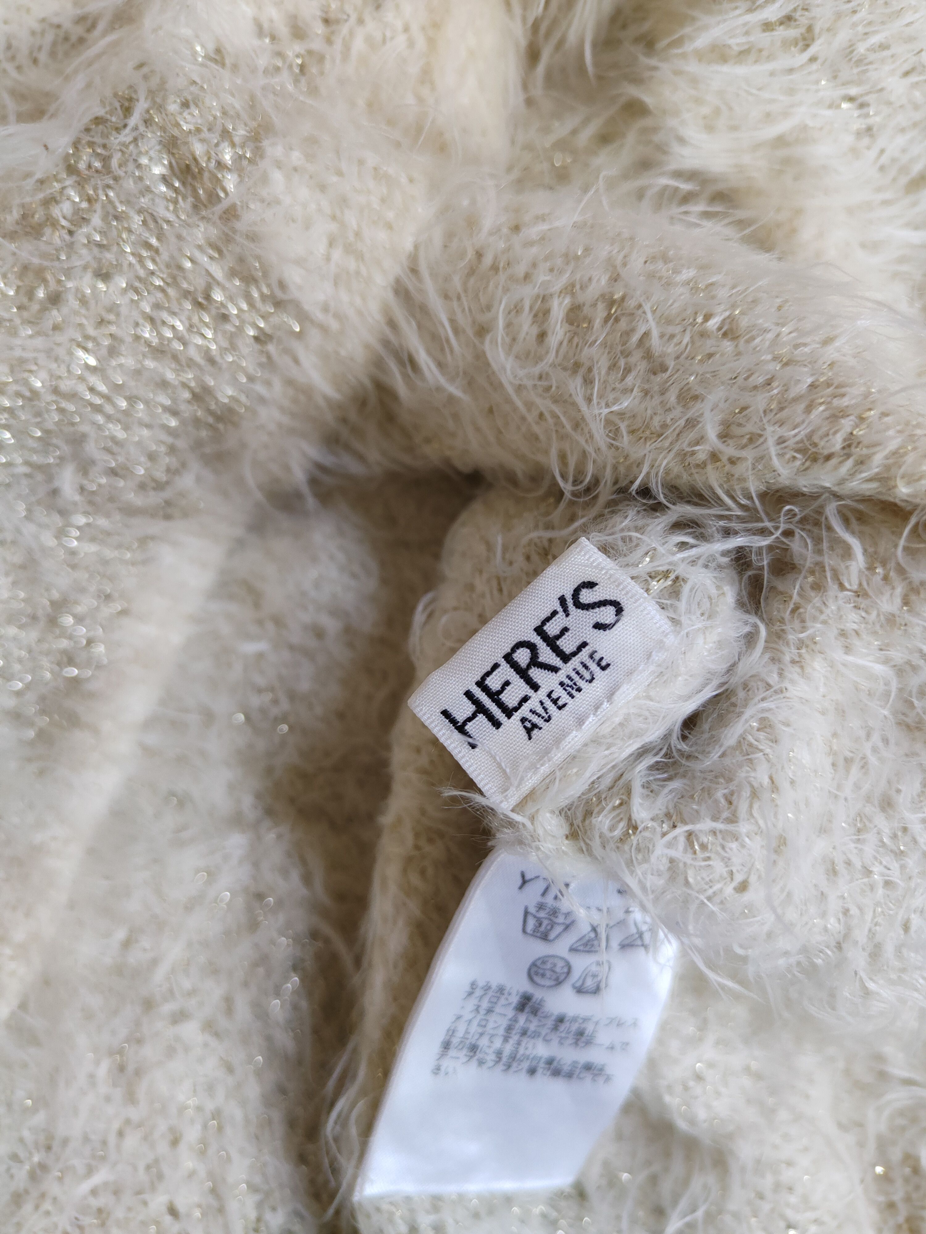 Japanese Brand × Vintage Star Art Stuff 🔥Here's Avenue Cream Fur Mohair Knitwear Size S / US 4 / IT 40 - 11 Thumbnail