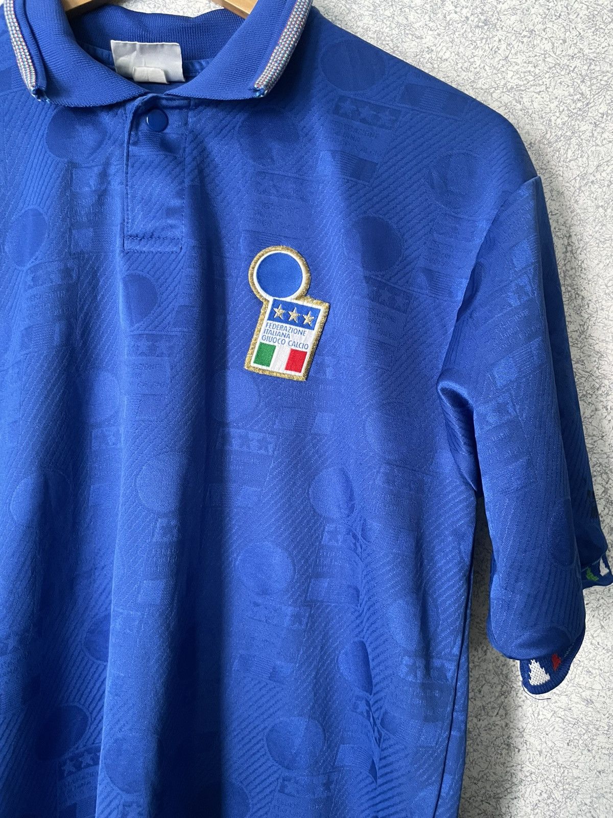 Diadora × Vintage Italy 1993 - 1994 Home football Diadora Match Worn shirt Size US L / EU 52-54 / 3 - 2 Thumbnail