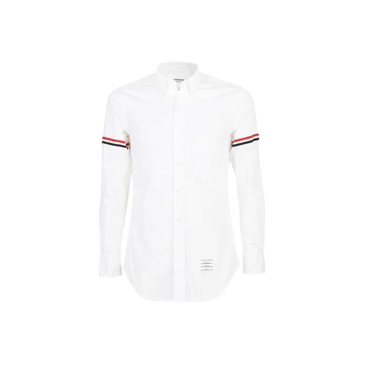 Thom Browne Thom Browne Classic Long Sleeve White Shirt Size US S / EU 44-46 / 1 - 1 Thumbnail