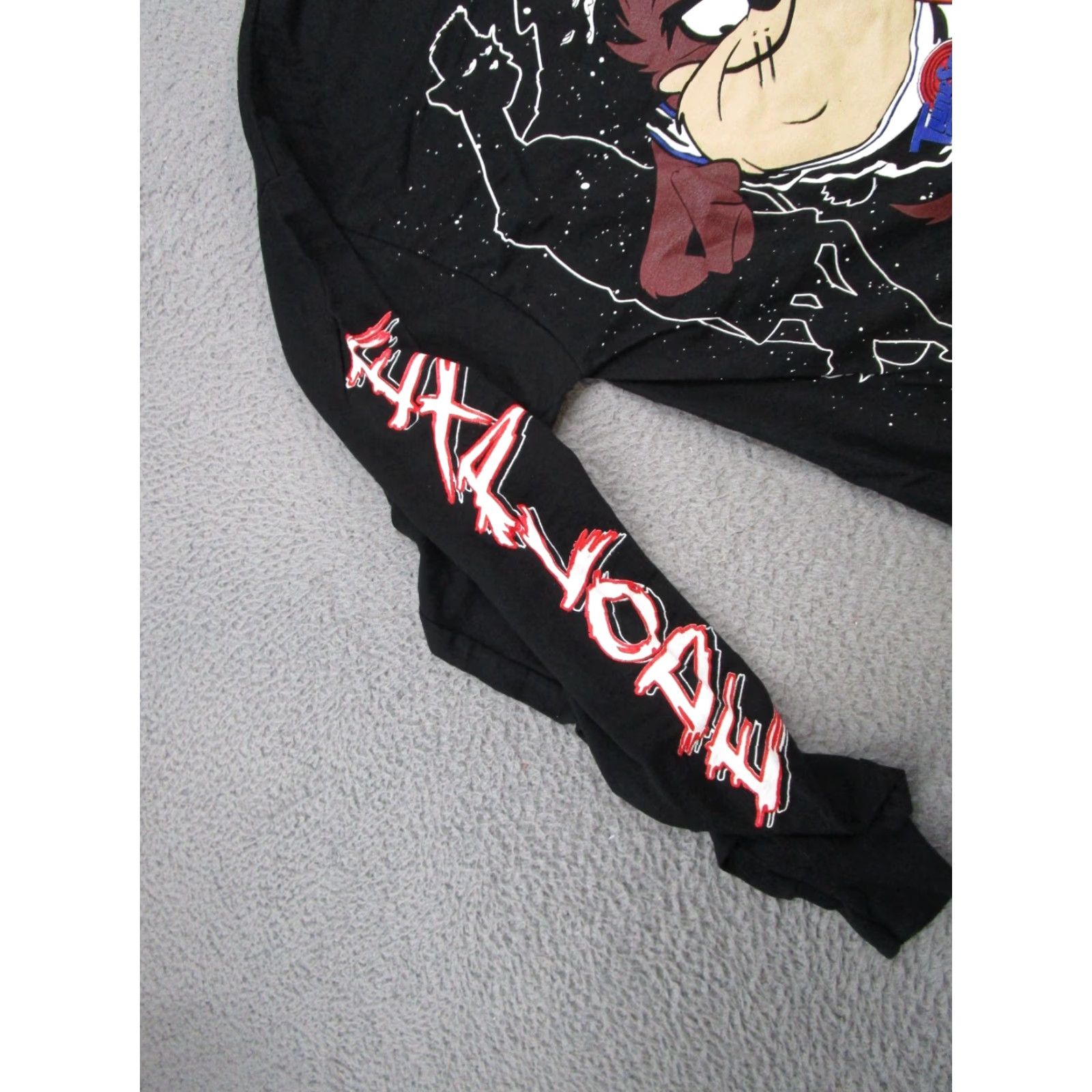 Vintage VINTAGE 1996 Space Jam Taz Explode 2 The Hole Long Sleeve Shirt L Black Mens Looney Tunes 90s Movie Graphic Tee Size US L / EU 52-54 / 3 - 4 Thumbnail