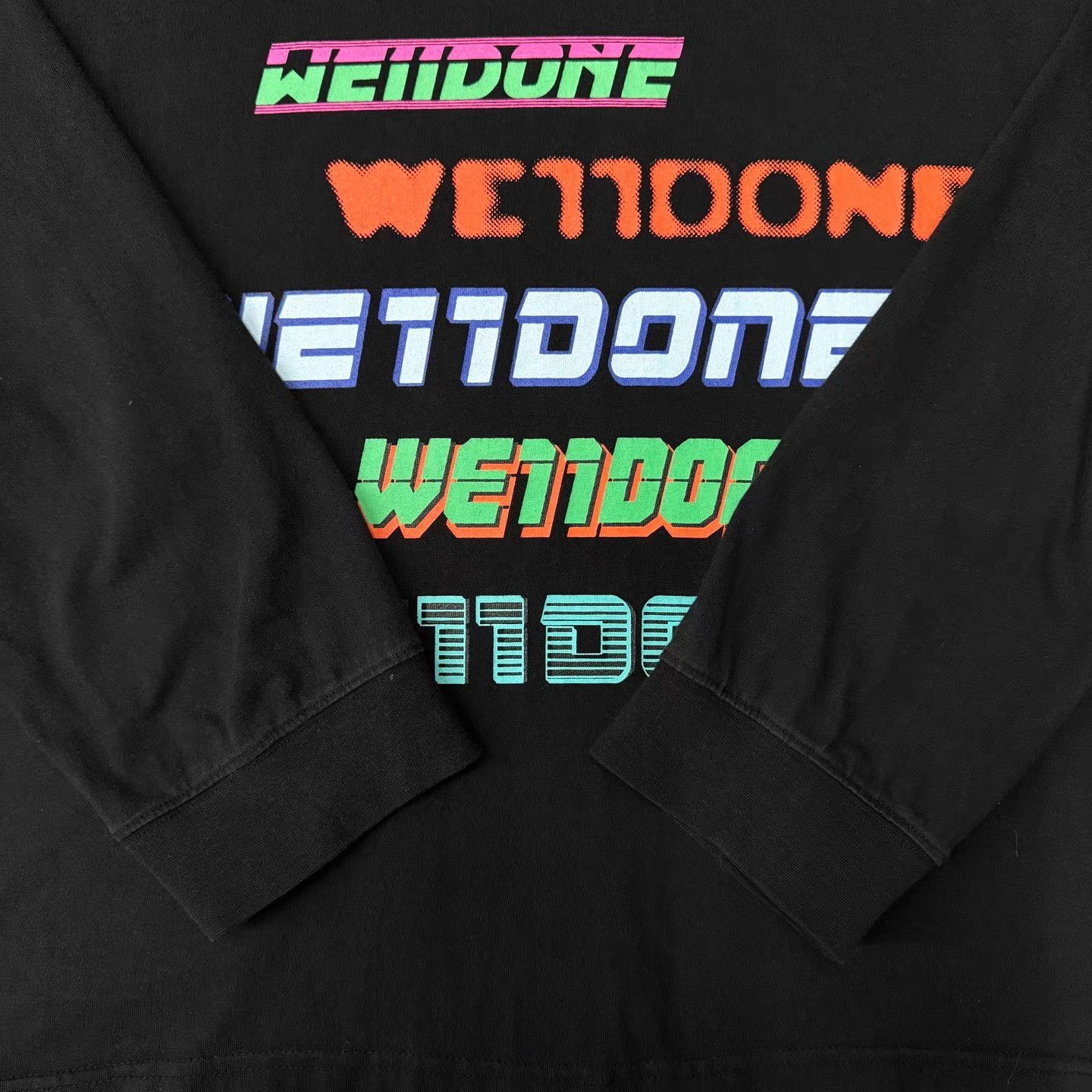 WE11DONE WE11DONE Black Logo Print Long Sleeve Q10 Size US XS / EU 42 / 0 - 3 Thumbnail