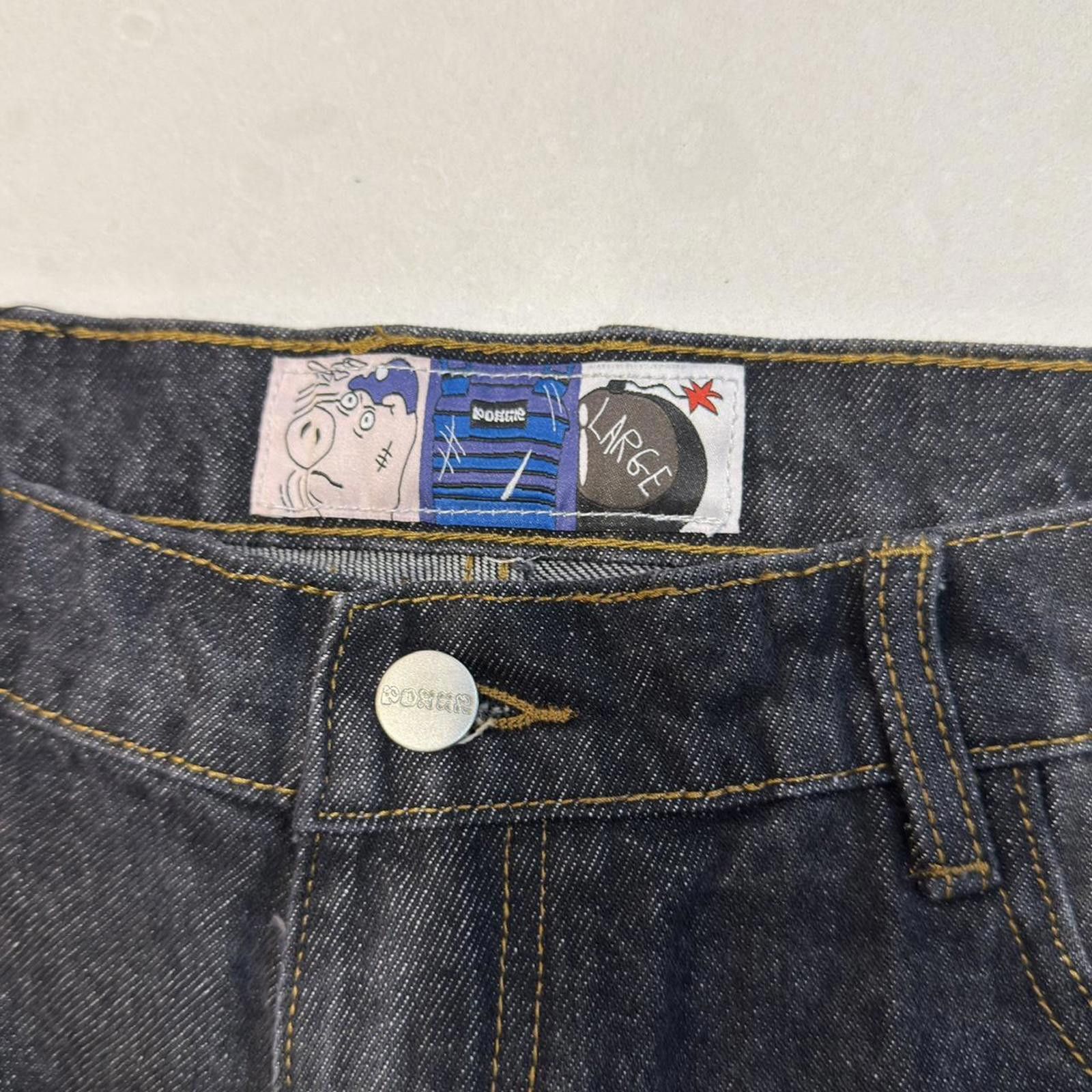 Other Poser Cops and Robbers Black Baggy Jeans L Size US 34 / EU 50 - 3 Thumbnail