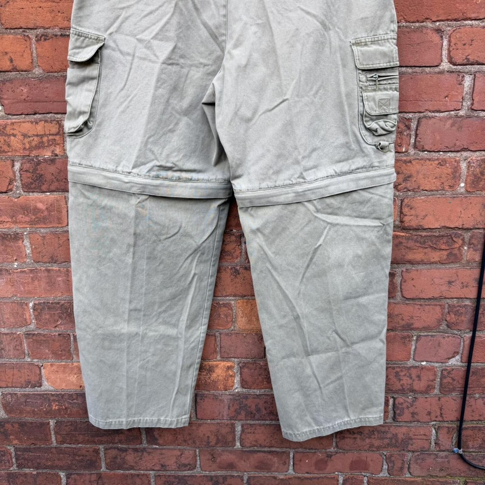 Other Vintage red head zip off summer cargo pants 00s 34-36x30 Size US 34 / EU 50 - 6 Thumbnail