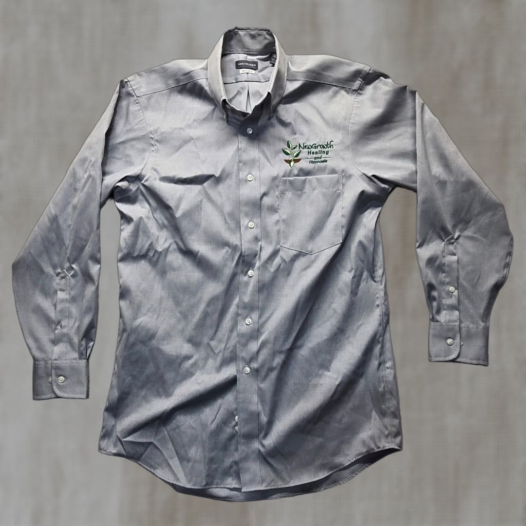 Van Heusen Van Heusen Shirt Dress Shirt Adult Men S Gray 14.5 15 32/33 Button Up Long Sleeve Solid Regular Size US S / EU 44-46 / 1 - 1 Thumbnail