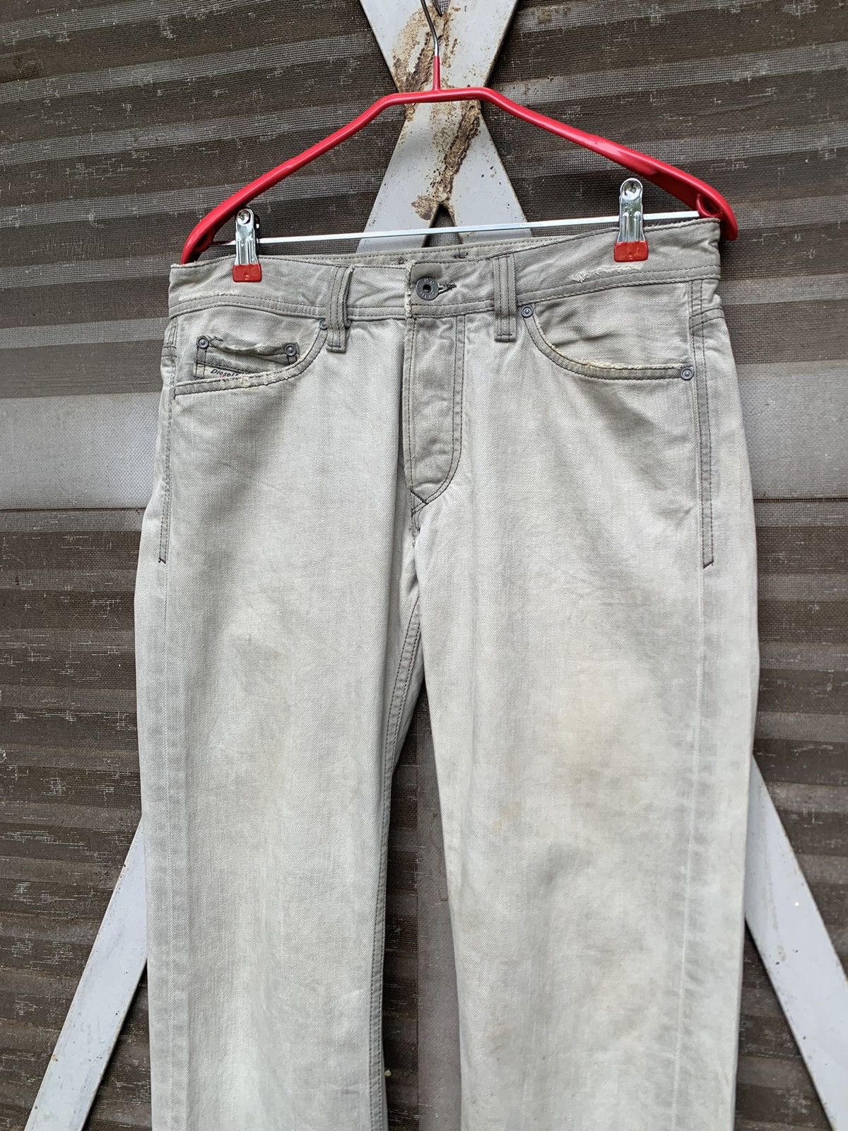 Diesel 👹Vintage Diesel Embroidery Logo Straight Cut Denim Size US 30 / EU 46 - 8 Thumbnail