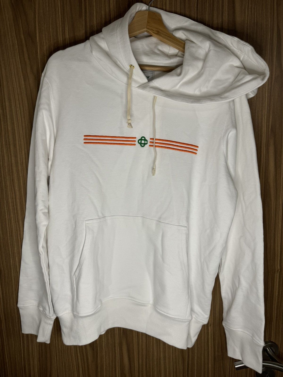 Casablanca Casablanca Stripe Logo Embroidered Hoodie Size US XS / EU 42 / 0 - 1 Thumbnail