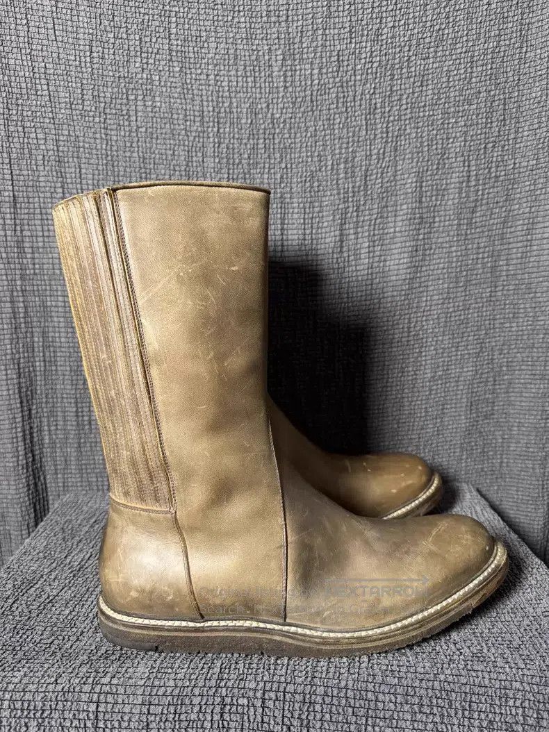 Rick Owens RICK OWENS Handwritten Number High-top Gum Sole Chelsea Mi Size US 11 / EU 44 - 5 Thumbnail