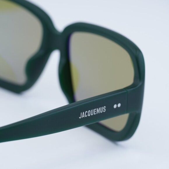 Jacquemus Jacquemus CABANA JAC/86 C3 Sunglasses Matte Green Square Size ONE SIZE - 9 Thumbnail