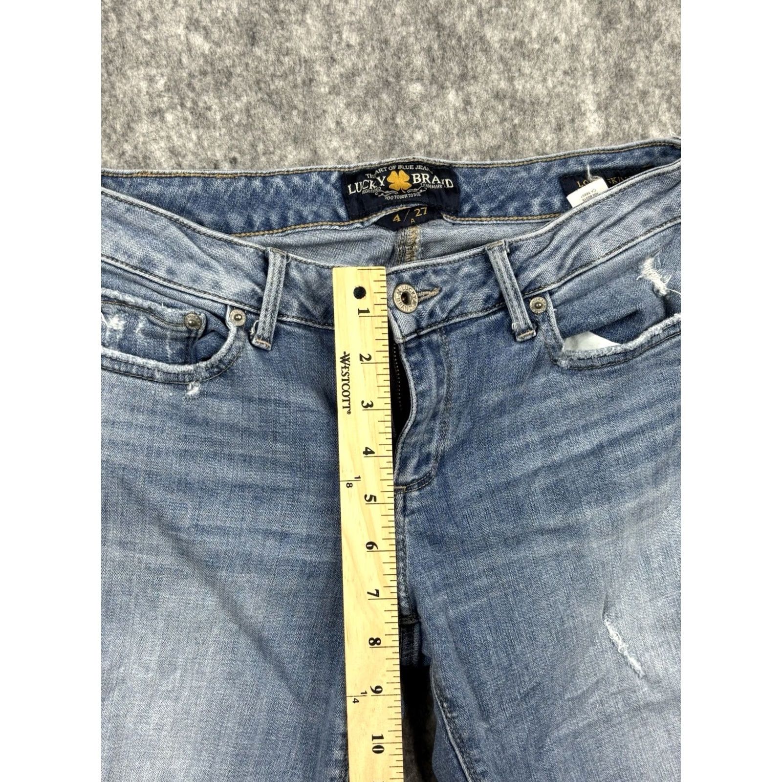 Lucky Brand Lucky Brand Womens Lolita Skinny Jeans Blue Light Wash Casual Stretch Size 4/27 Size 27" / US 4 / IT 40 - 7 Thumbnail