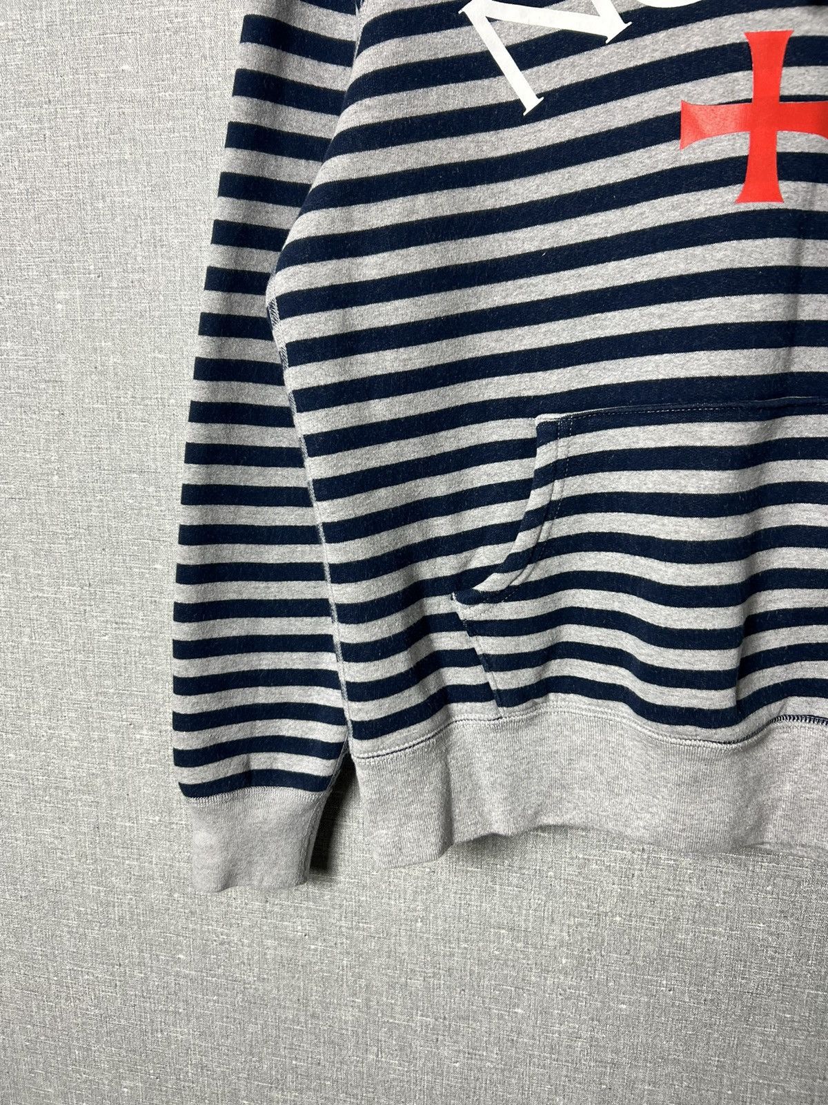Noah Noah Logo Print Striped Fleece Cotton Hoodie Size US S / EU 44-46 / 1 - 4 Thumbnail