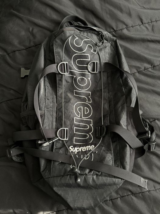 Supreme fw18 hot sale black backpack