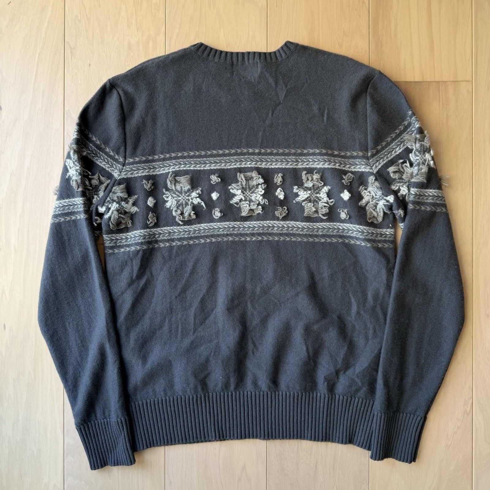 Iceberg Vintage Iceberg Wool Sweater M Gray Wool Pullover Snowflake Size US M / EU 48-50 / 2 - 8 Thumbnail
