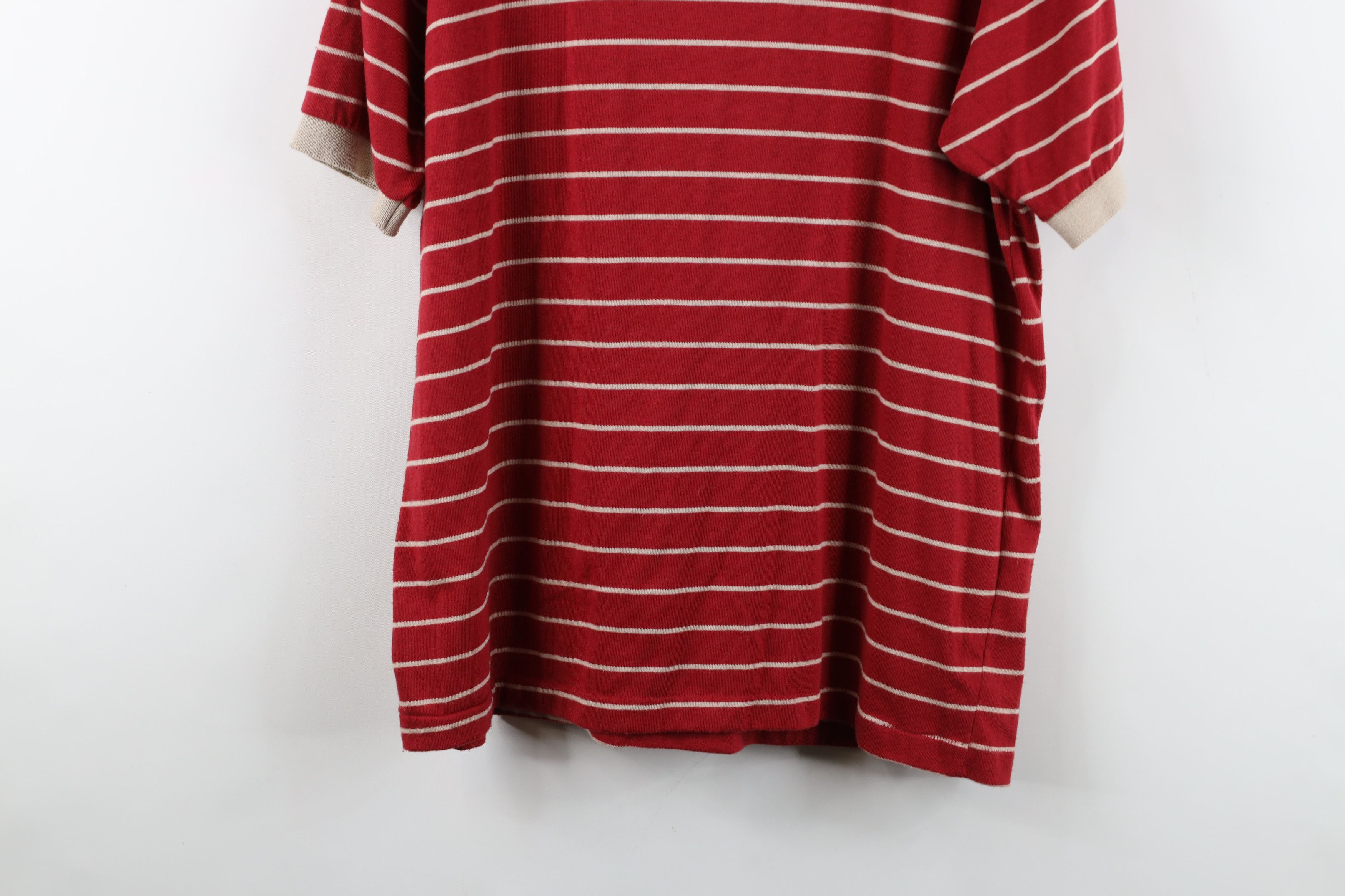 Vintage Vintage 70s Streetwear Block Knit Collared Golf Polo Shirt Size US XL / EU 56 / 4 - 11 Thumbnail