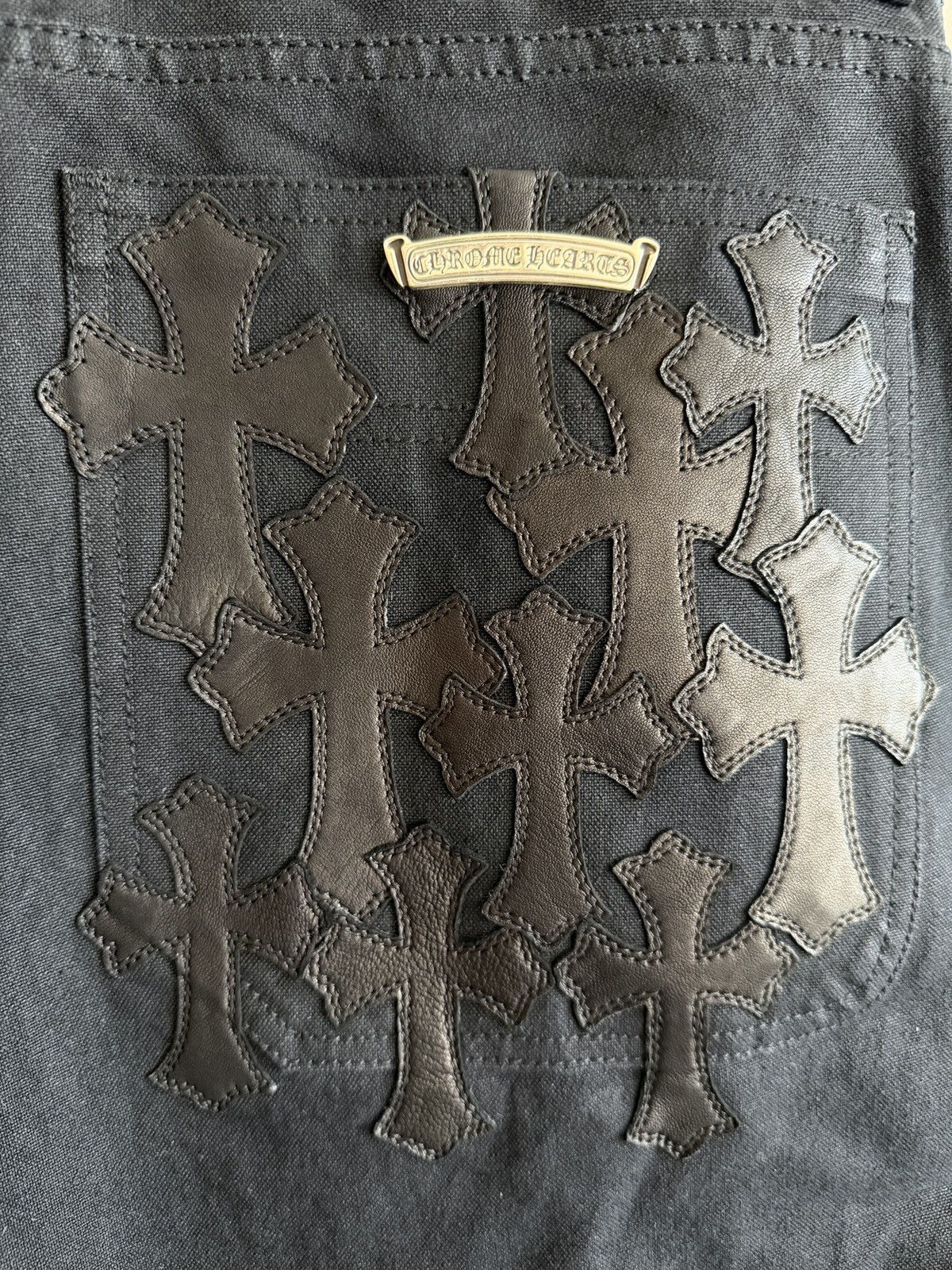 Chrome Hearts Chrome Hearts Cross Patch Double Knee Carpenter Pants Sz 36 Size US 36 / EU 52 - 5 Thumbnail
