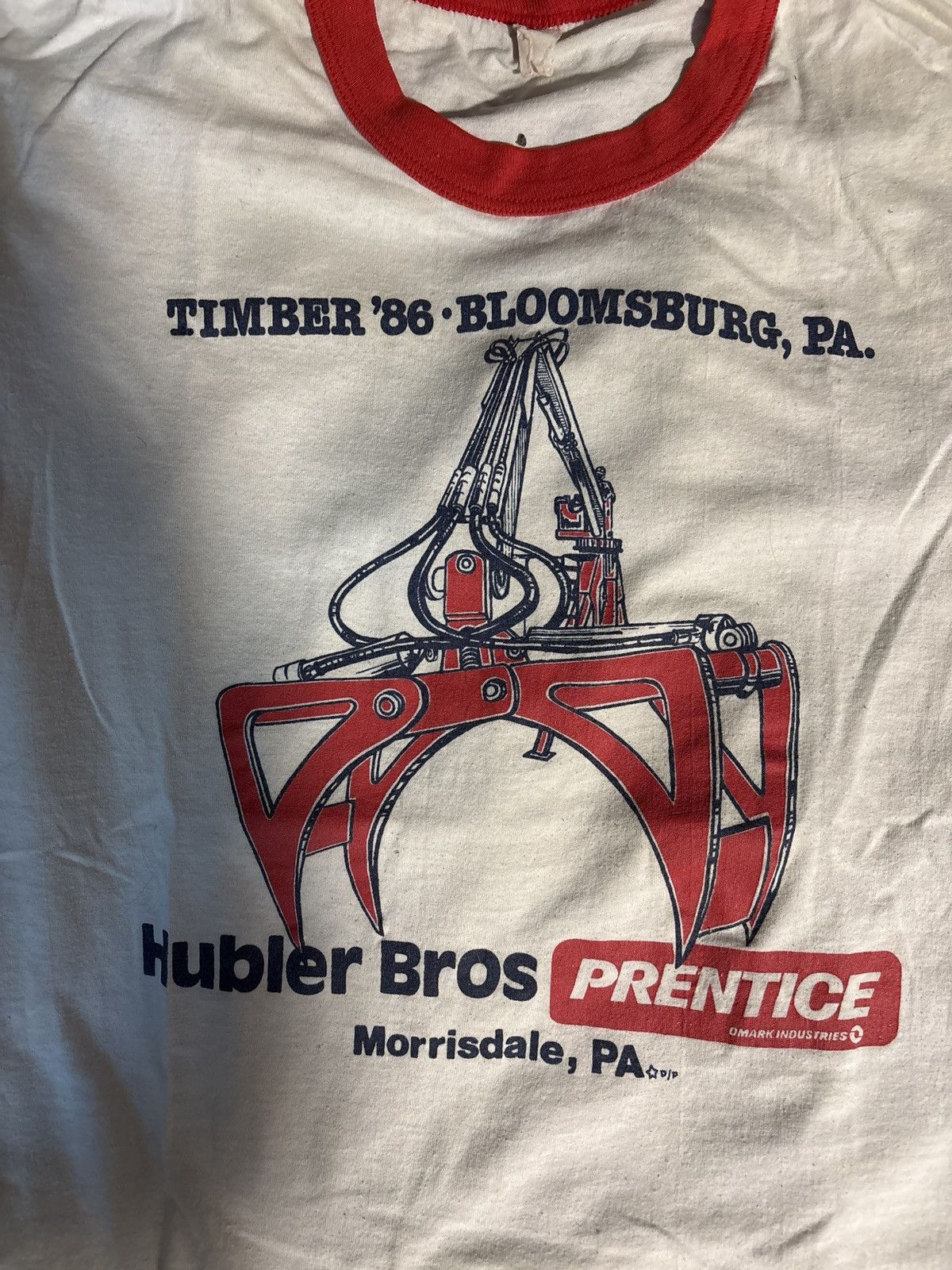 Other Vintage 1980s PA construction ringer shirt Size US M / EU 48-50 / 2 - 4 Thumbnail