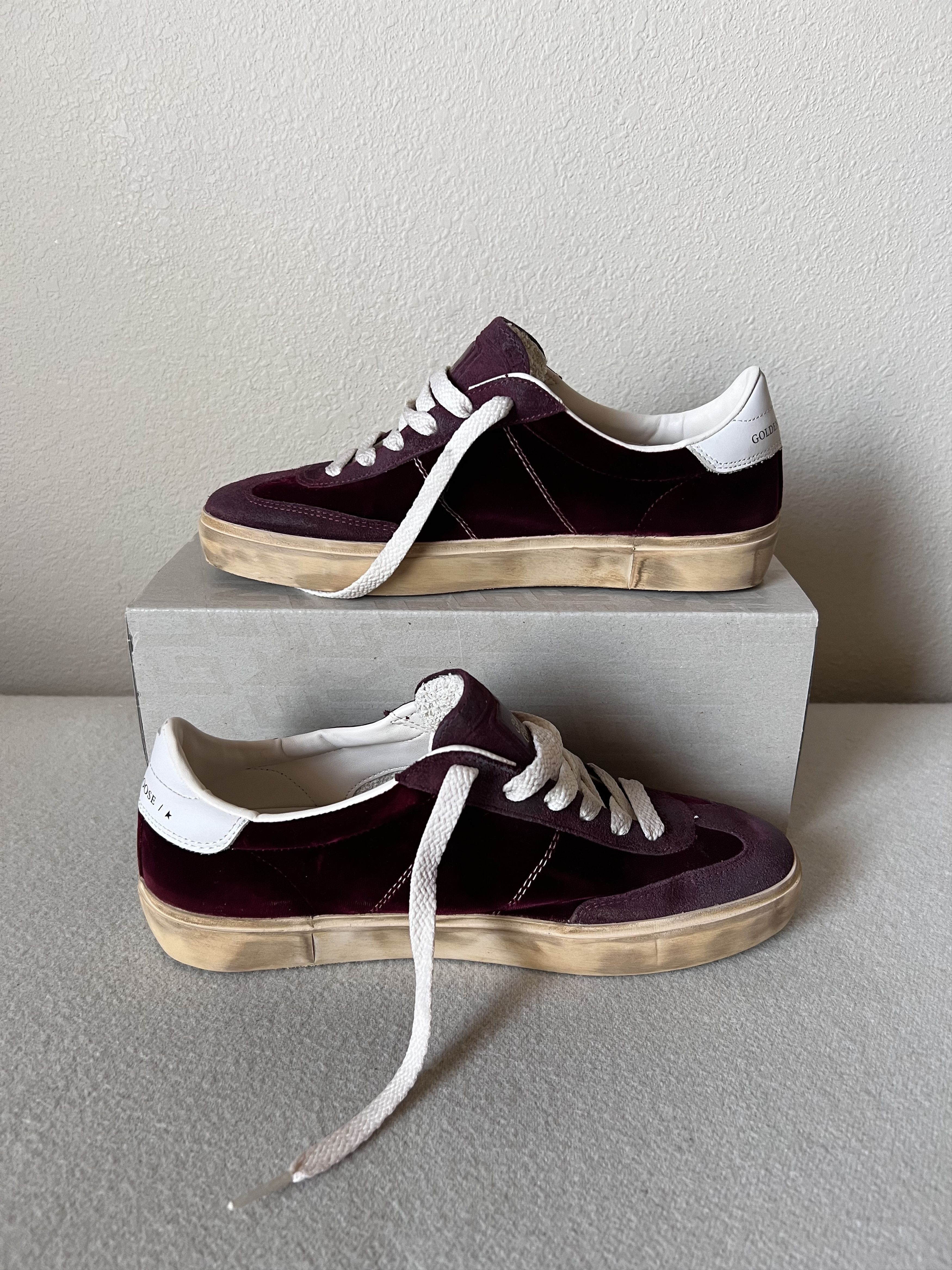 Golden Goose Golden Goose Velvet Soul Star Sneakers in Bordeaux Size US 9 / IT 39 - 3 Thumbnail