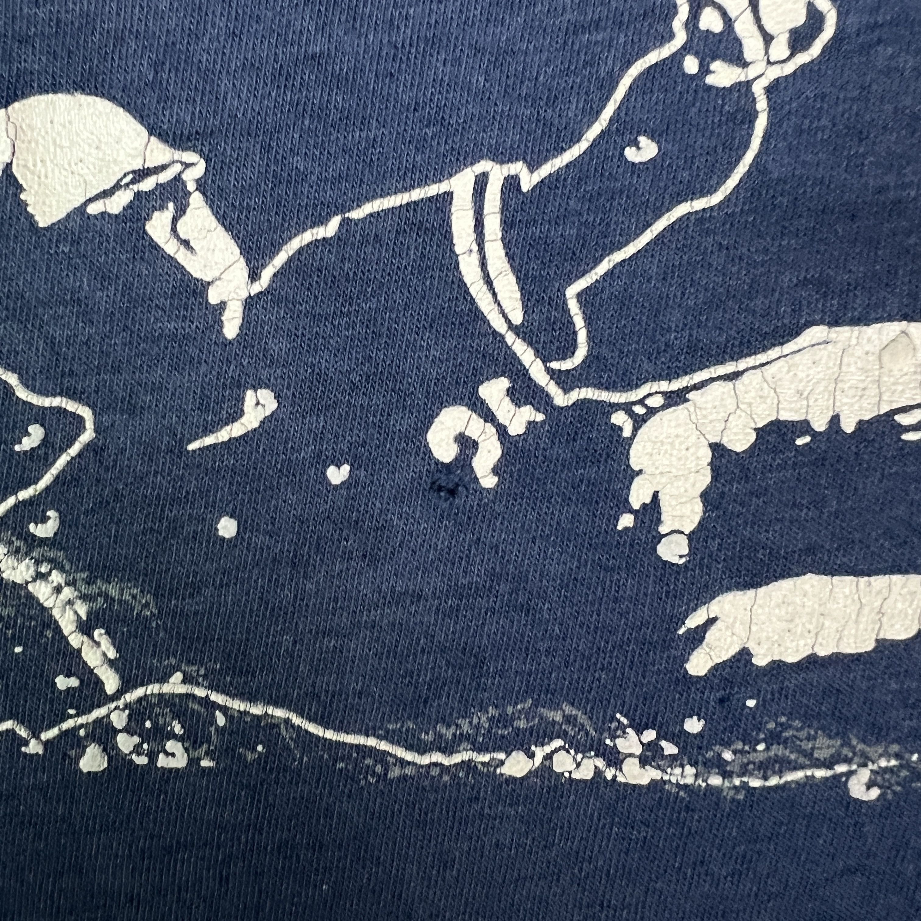 MLB VTG 1990 Cleveland Indians T Shirt Single Stitch Sun Faded Size US XL / EU 56 / 4 - 6 Thumbnail