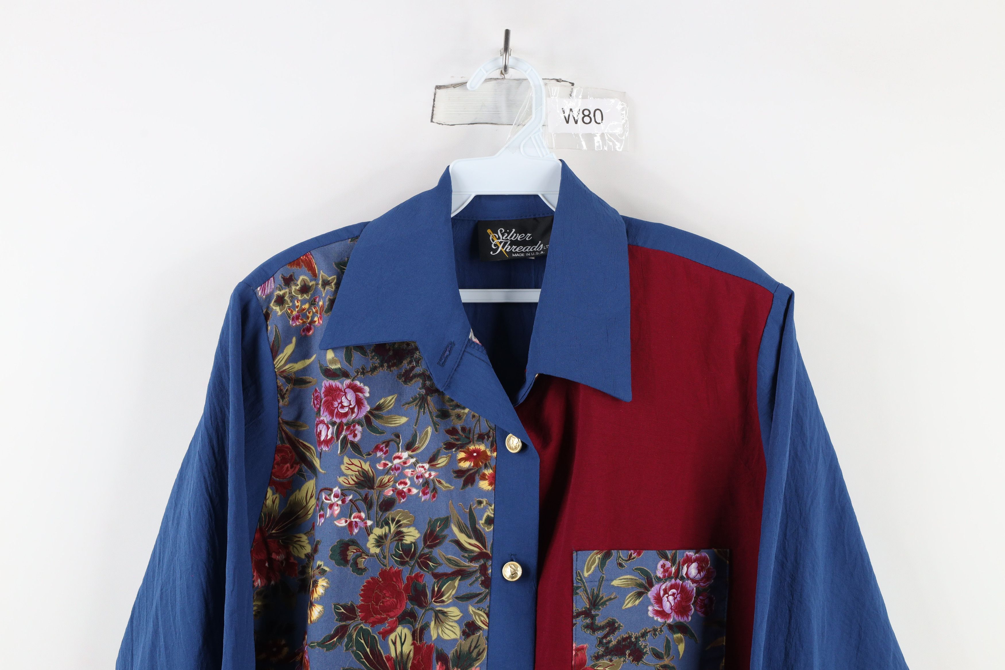 Vintage Vintage 90s Streetwear Western Flower Button Shirt USA Size M / US 6-8 / IT 42-44 - 2 Thumbnail