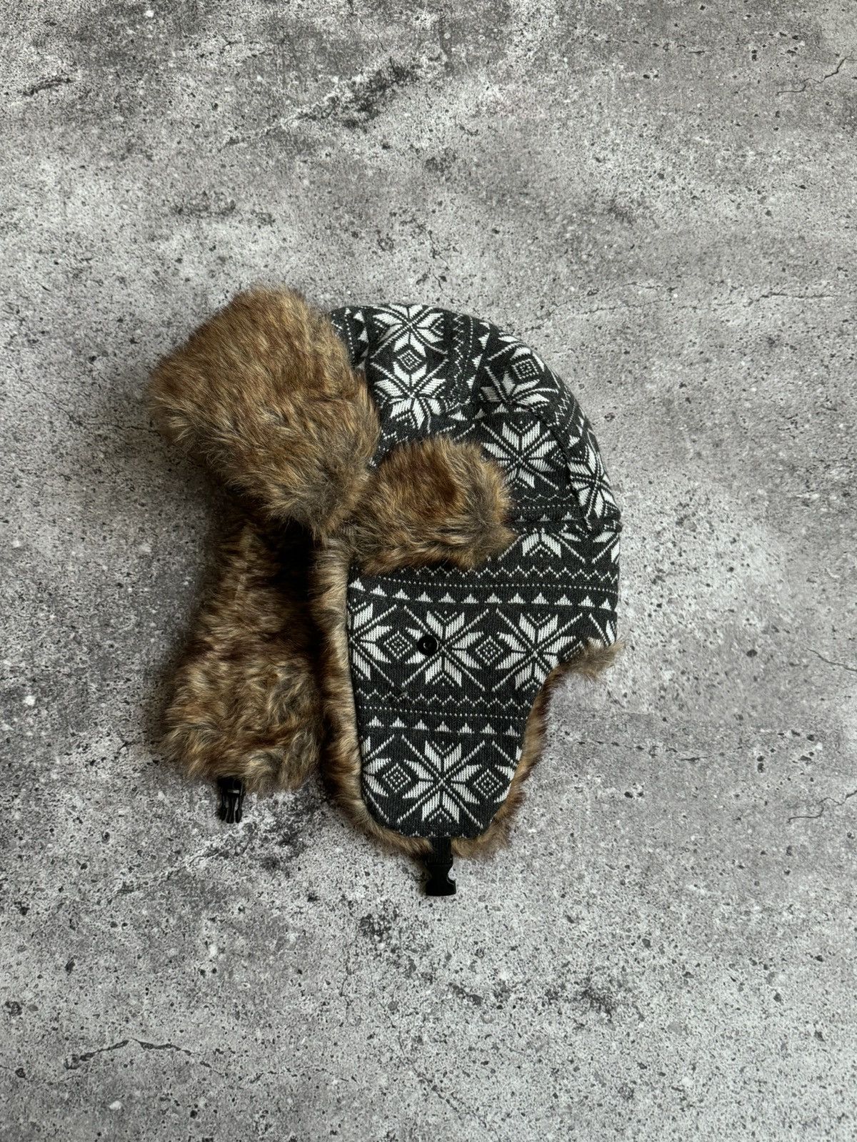Japanese Brand × Vintage Vintage Y2K fleece snow hat Japanese style Size ONE SIZE - 2 Thumbnail