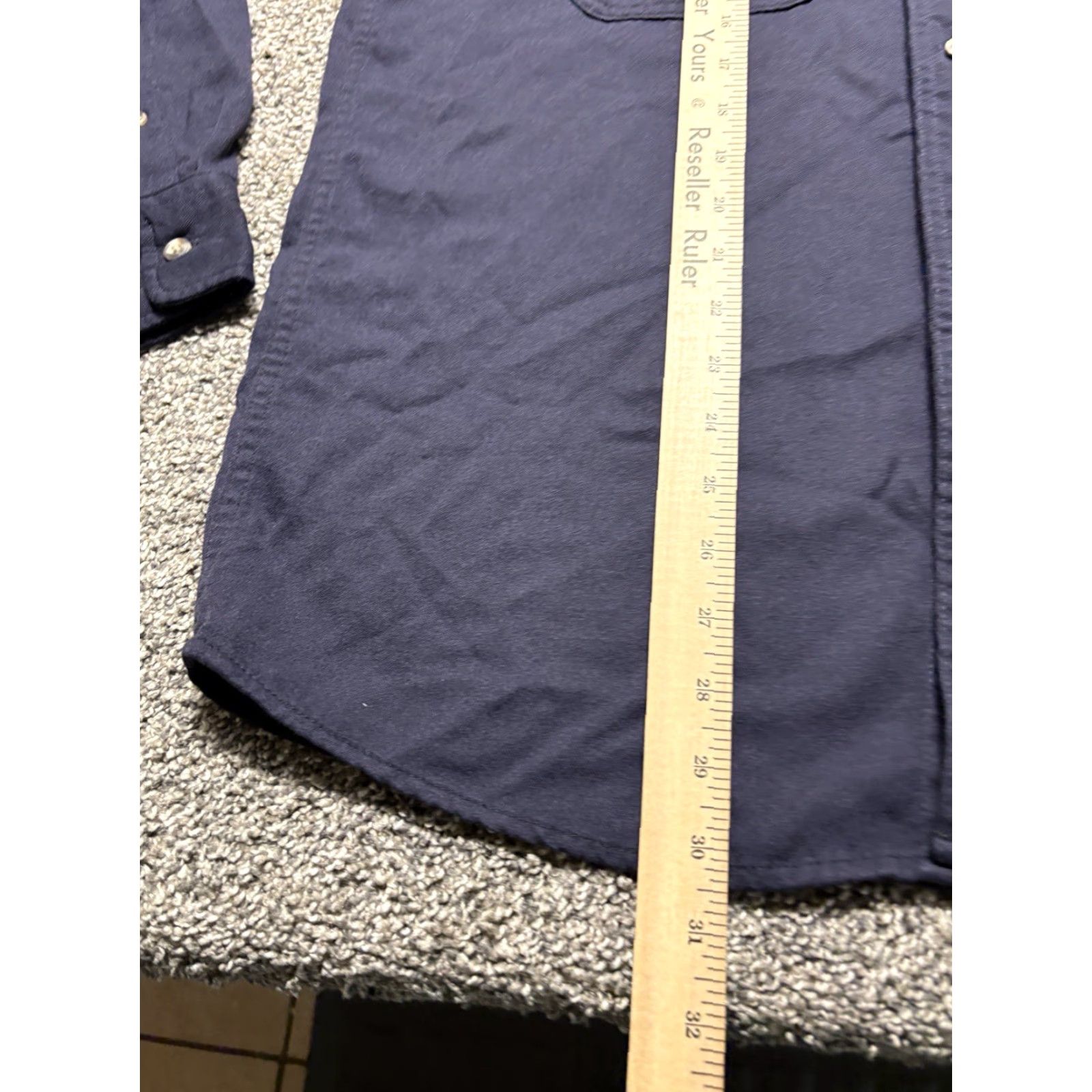 Vintage Tyndale FR Shirt Mens Medium Button Up Flame Resistant Button Up Navy Blue Cotton Blend Size US M / EU 48-50 / 2 - 7 Thumbnail