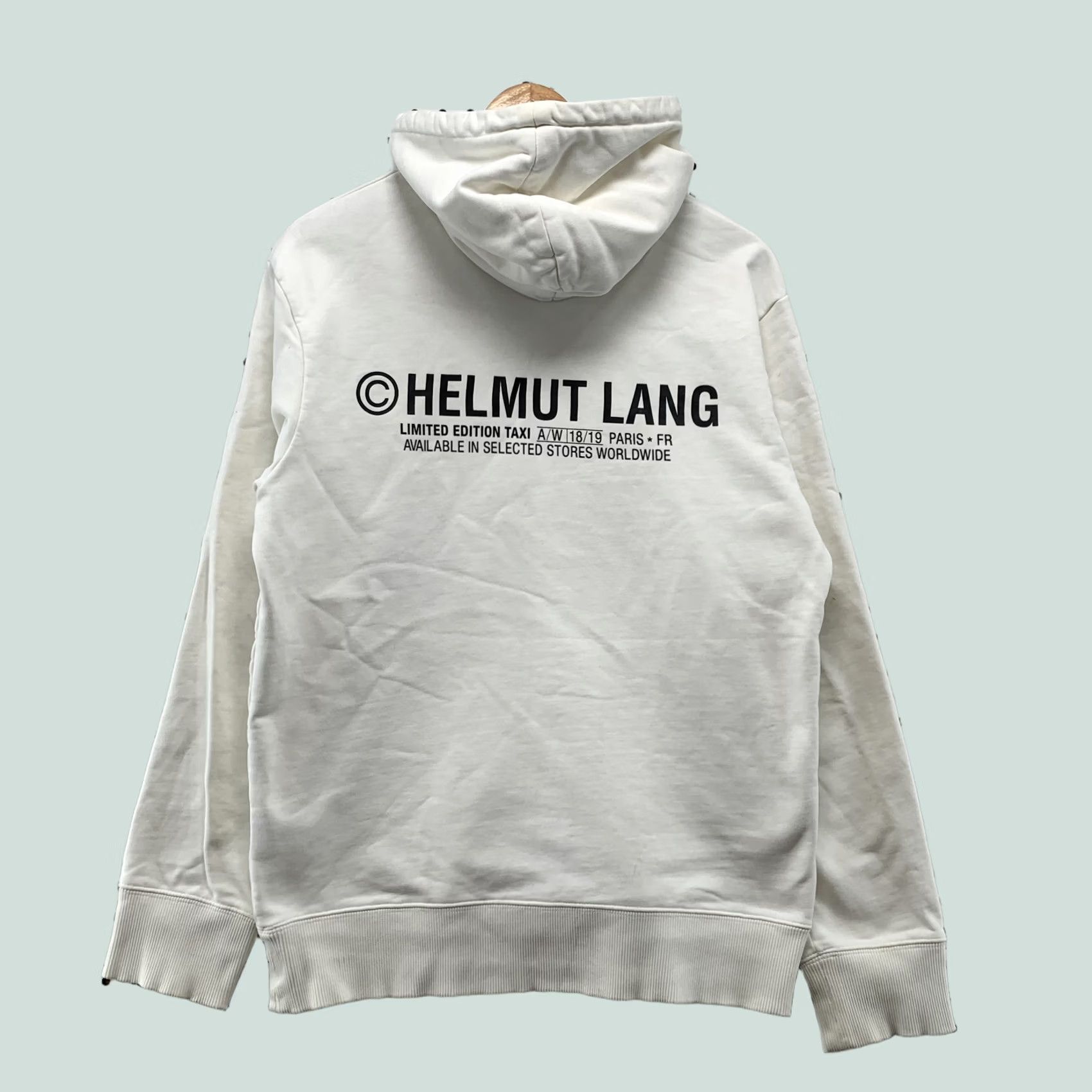Helmut Lang HELMUT LANG Hoodie Sweatshirt Mens Medium White Long Sleeve Hooded Taxi Size US M / EU 48-50 / 2 - 1 Thumbnail