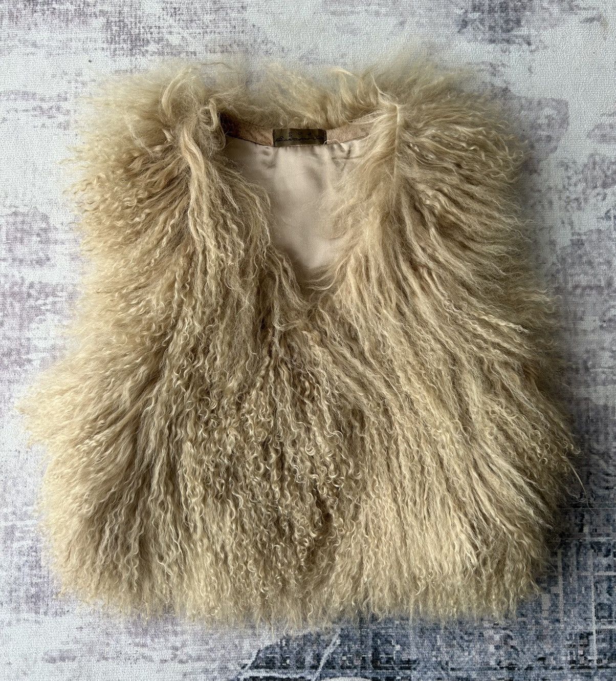 GOA GOA Sheep Fur Vest Size ONE SIZE - 11 Thumbnail