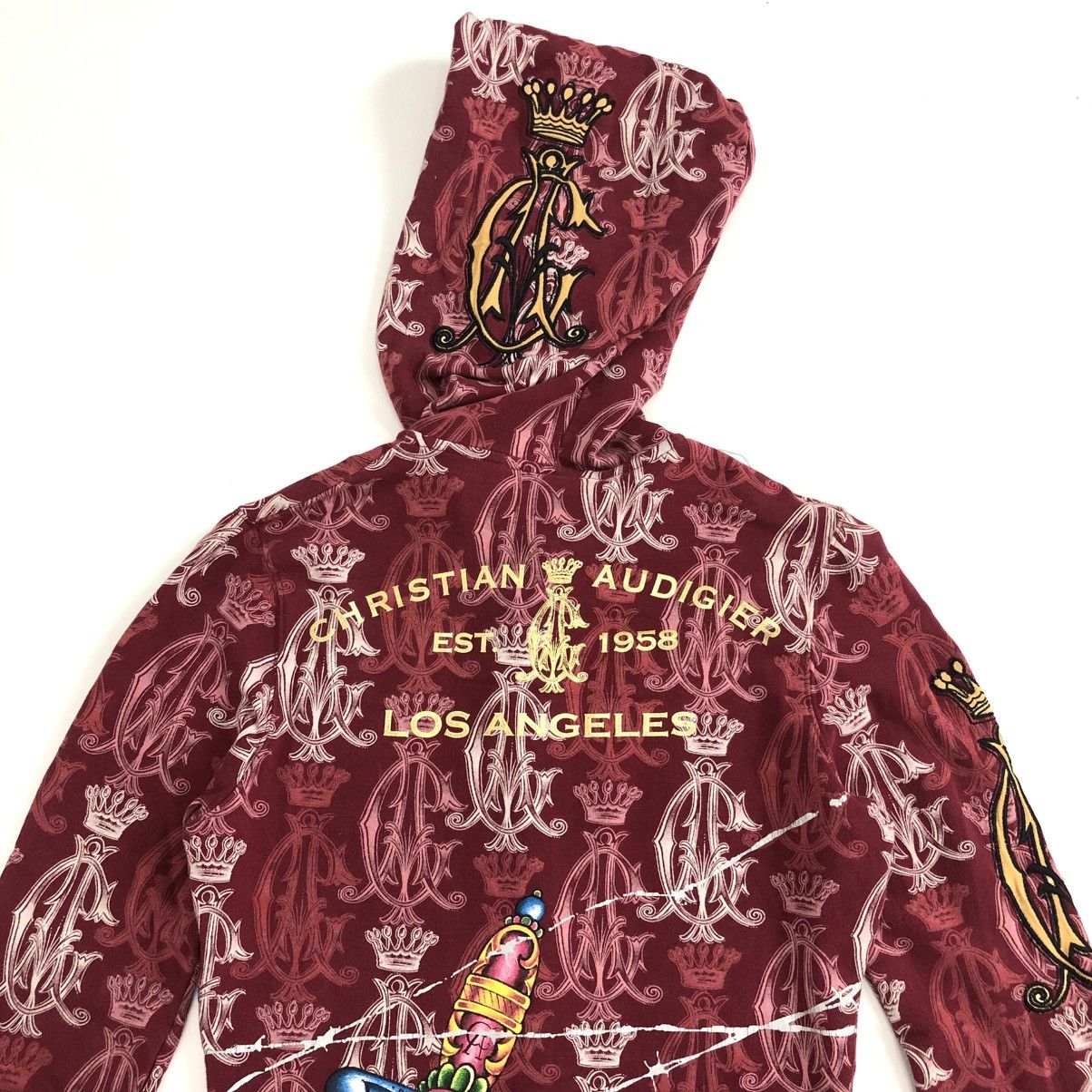 Christian Audigier Vintage Ed Hardy Christian Audigier Heart Tattoo Zip Hoodie Size S / US 4 / IT 40 - 15 Thumbnail