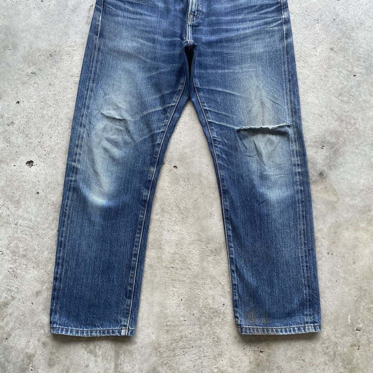 Japanese Brand W31 Vintage Japanese Redline Jeans Distressed Faded Pants Size US 31 - 4 Thumbnail