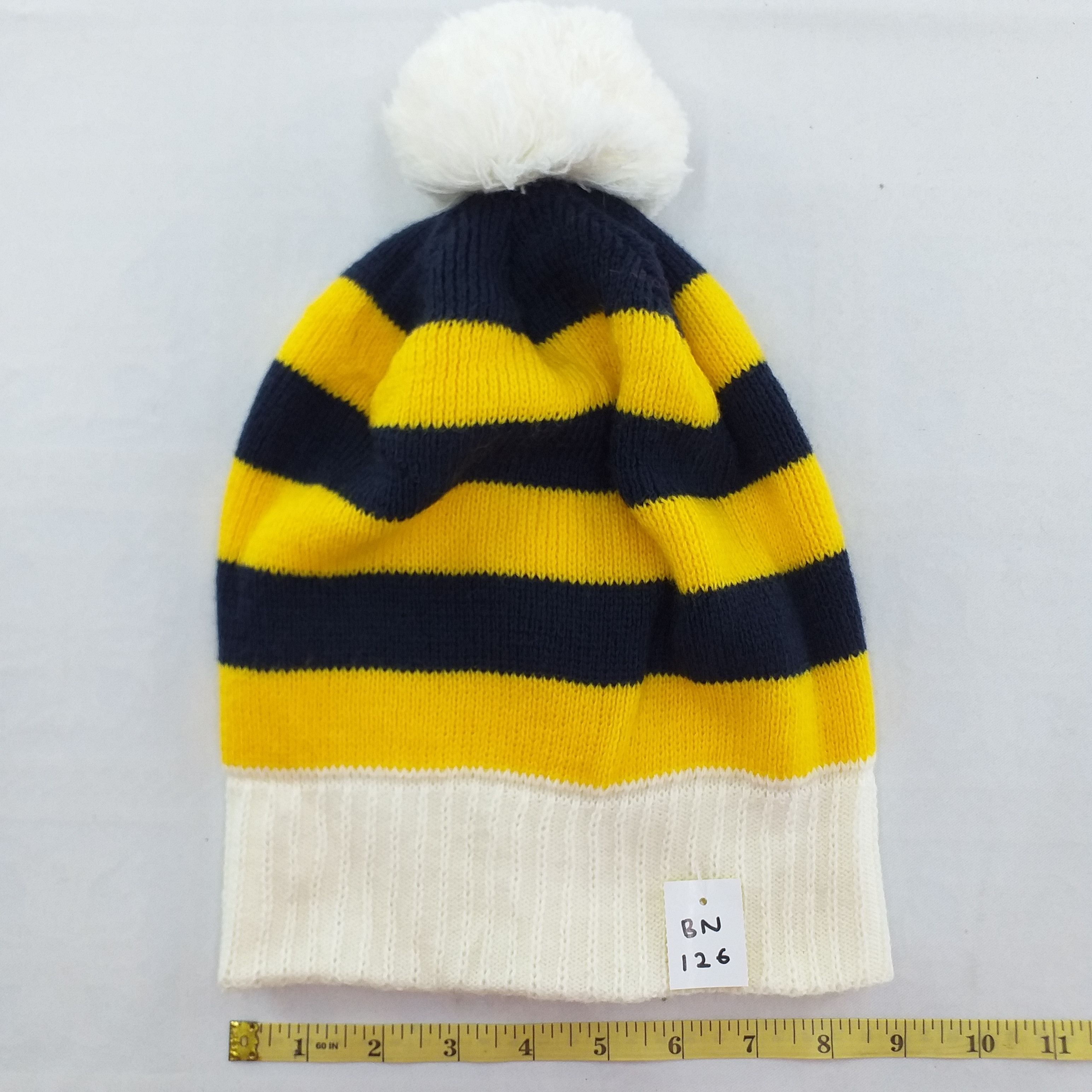 Tommy Hilfiger Stripes Snow Cap Hat Beanie -BN126 Size ONE SIZE - 3 Thumbnail