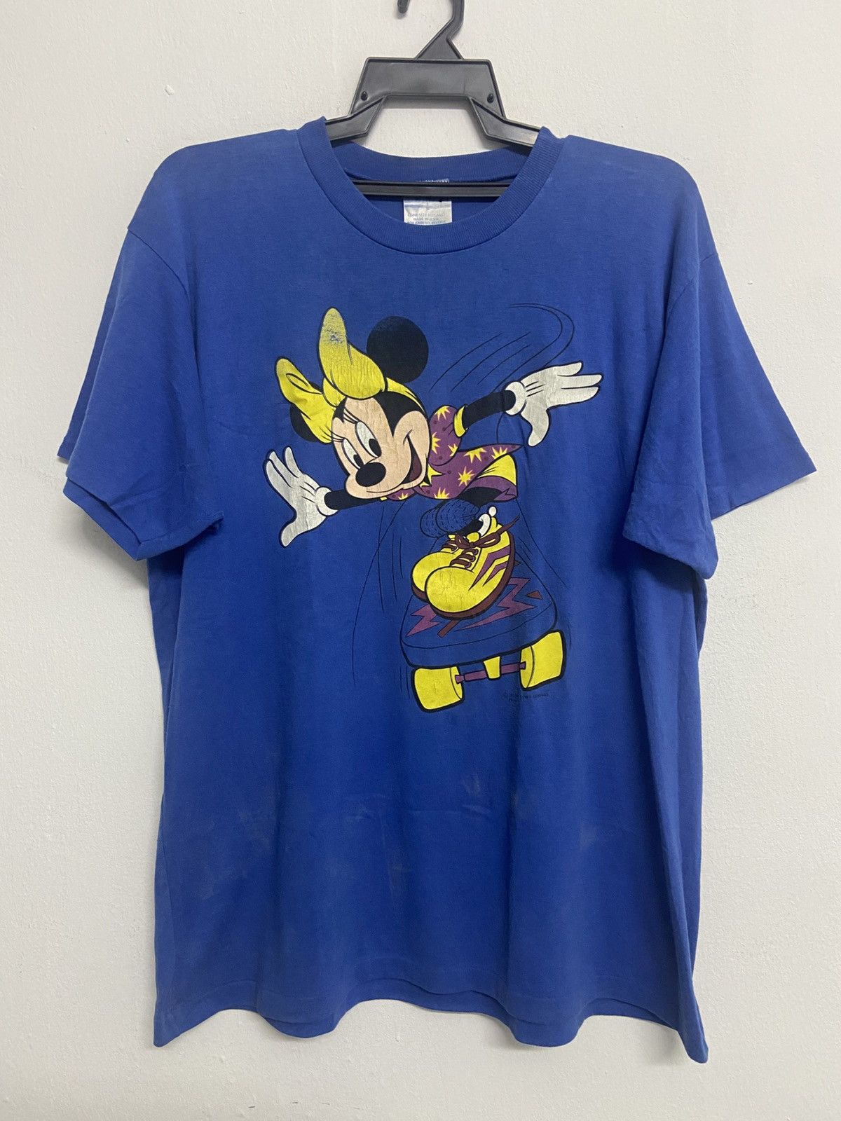 Vintage 80s Mickey Mouse Walt Disney Cartoon Tee Size US L / EU 52-54 / 3 - 1 Thumbnail