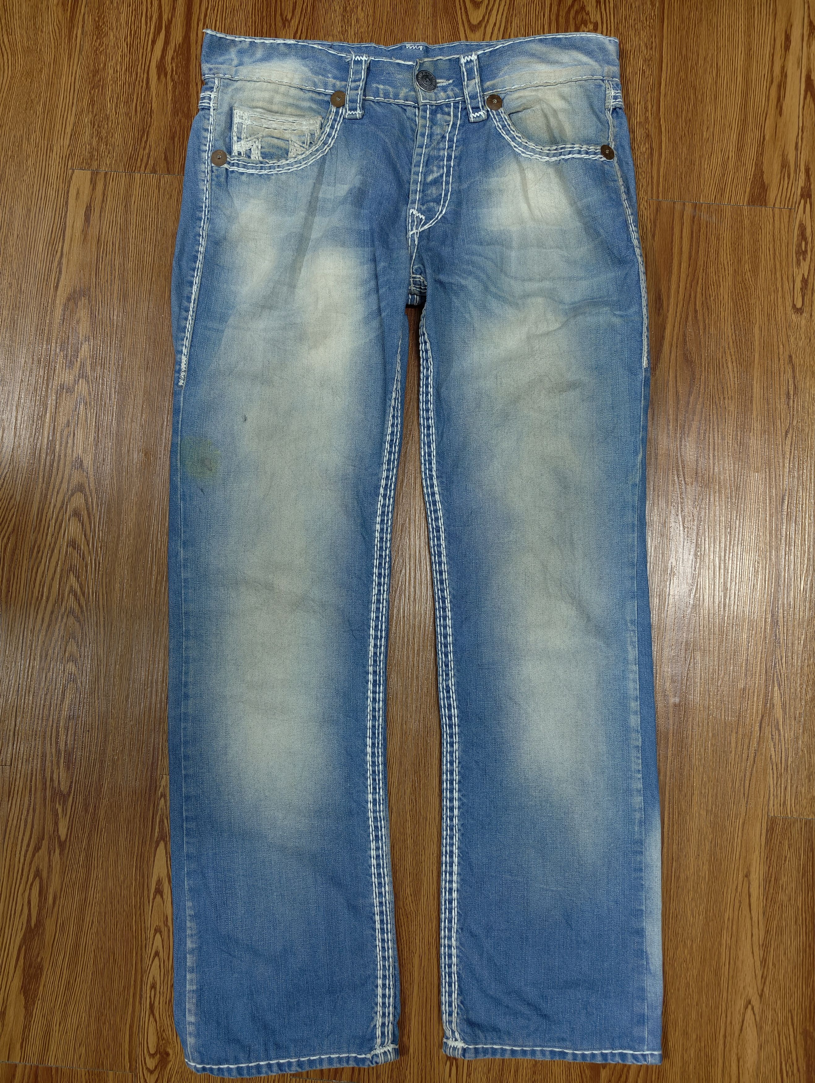 Japanese Brand true religion rare jeans Size US 34 / EU 50 - 1 Thumbnail