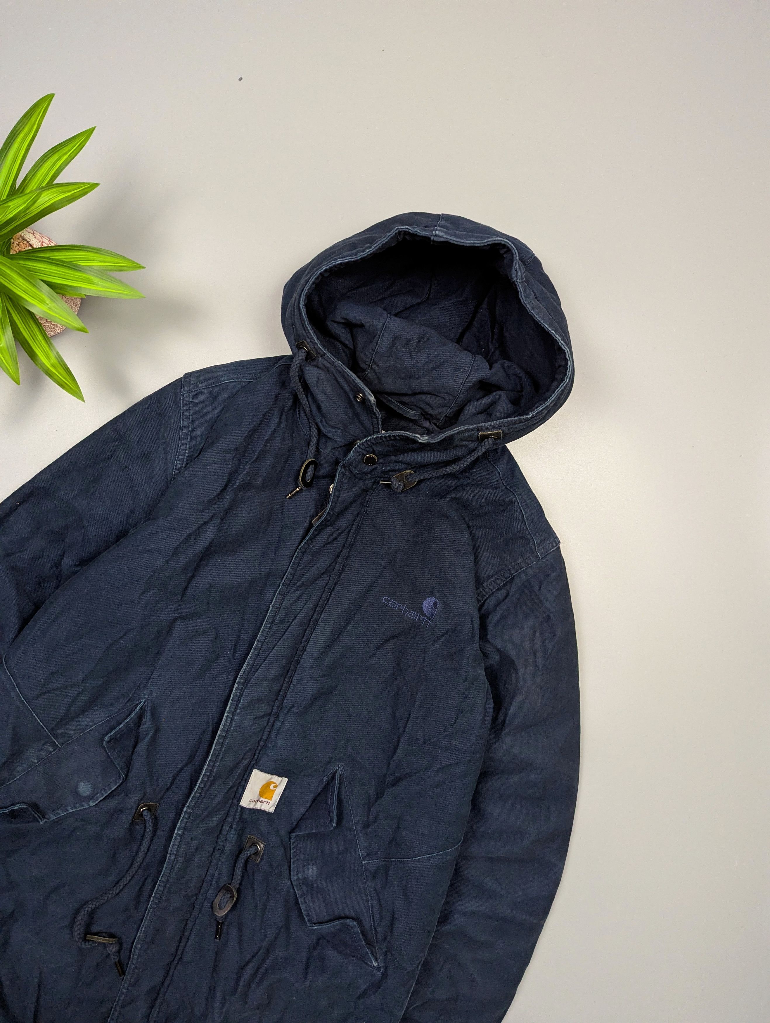 Carhartt Wip Carhartt WIP Dalsh VTG Men’s Canvas Parka Faded Jacket Size US M / EU 48-50 / 2 - 3 Thumbnail