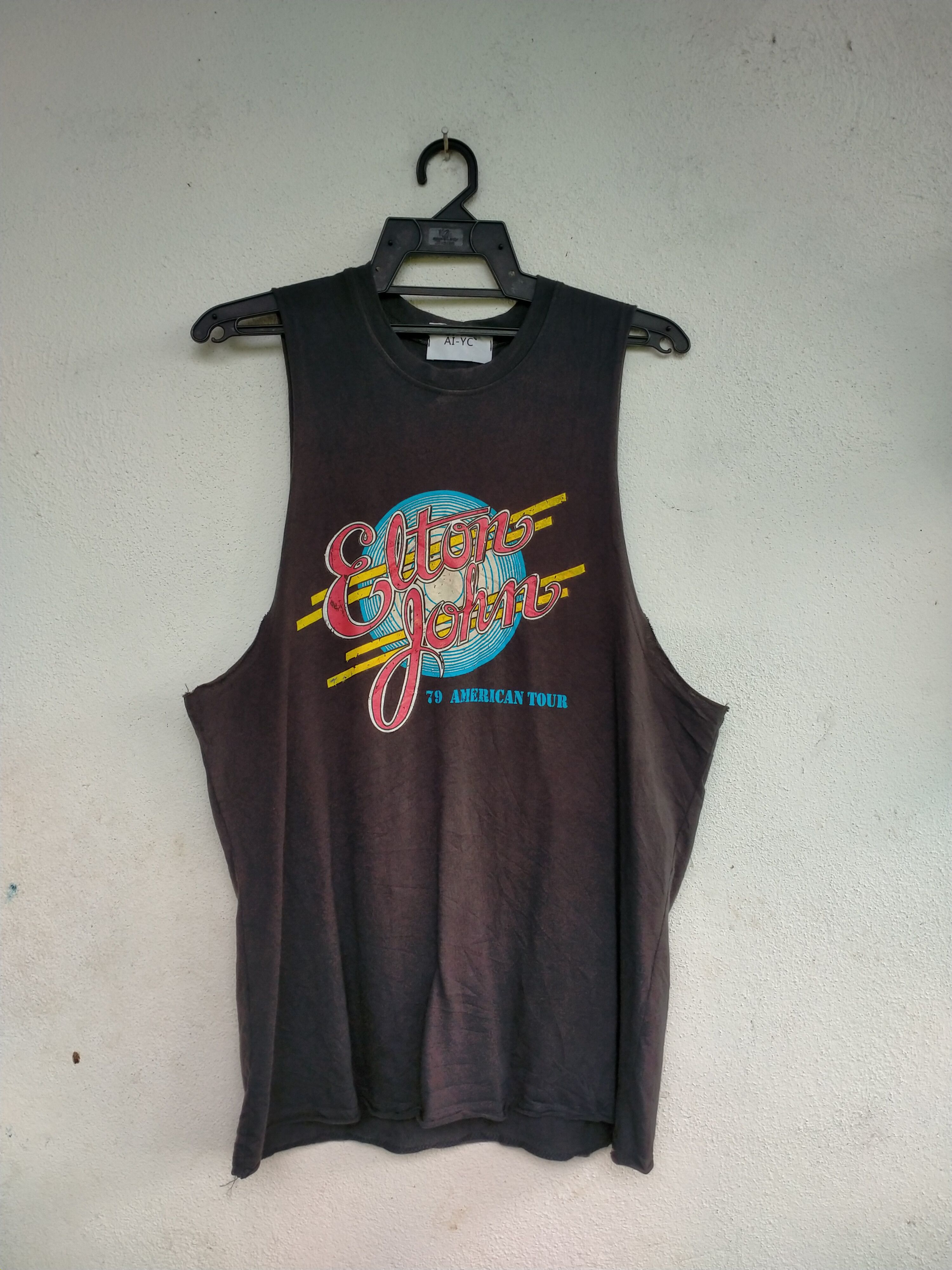 Band Tees × Beauty Beast × Japanese Brand Vintage bootleg Elton John Distressed 79 American tour Size US M / EU 48-50 / 2 - 1 Thumbnail