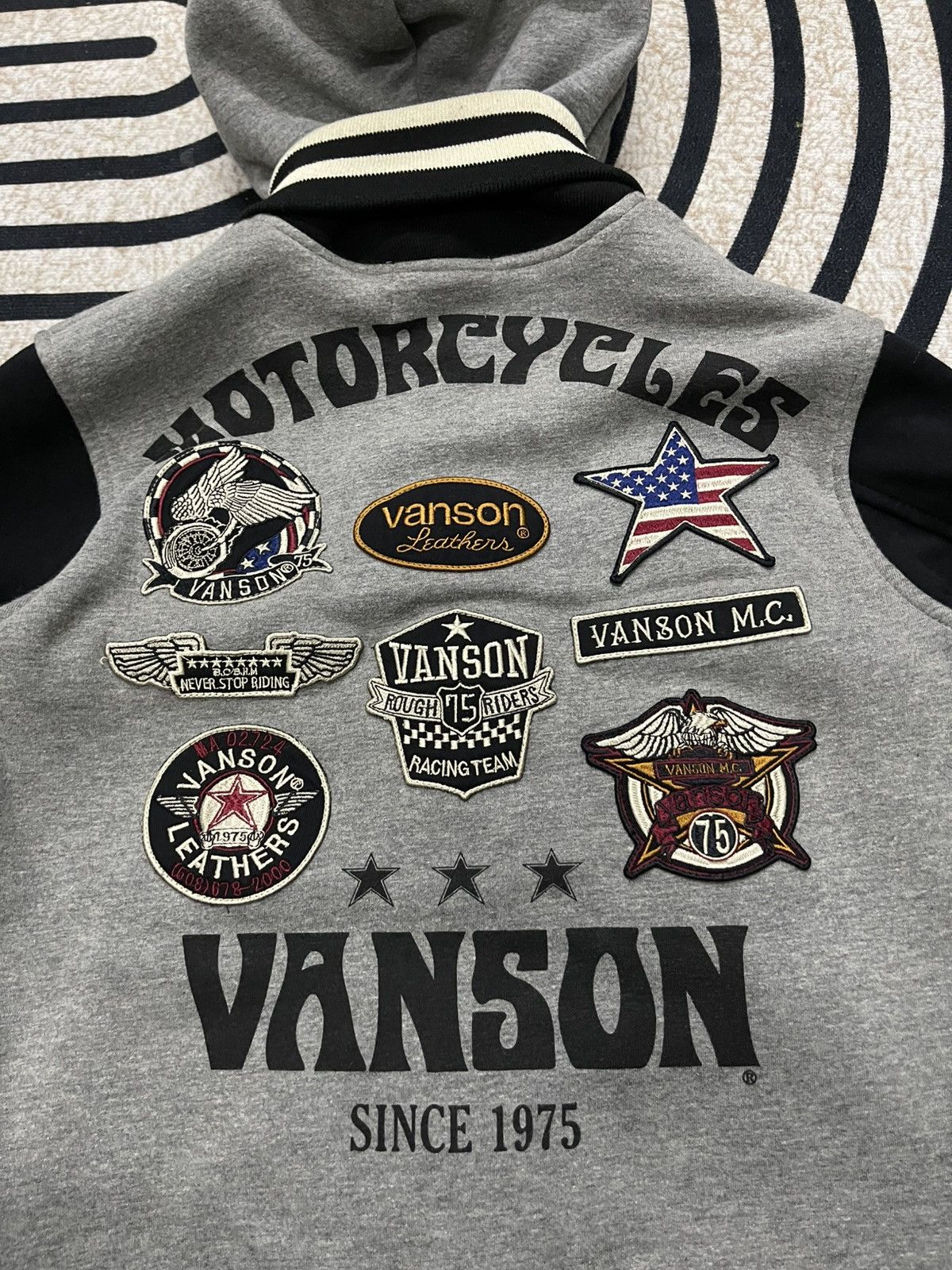 Vanson Leathers 2000s VANSON LEATHERS VARSITY HOODIE COTTON RARE Size US M / EU 48-50 / 2 - 16 Thumbnail