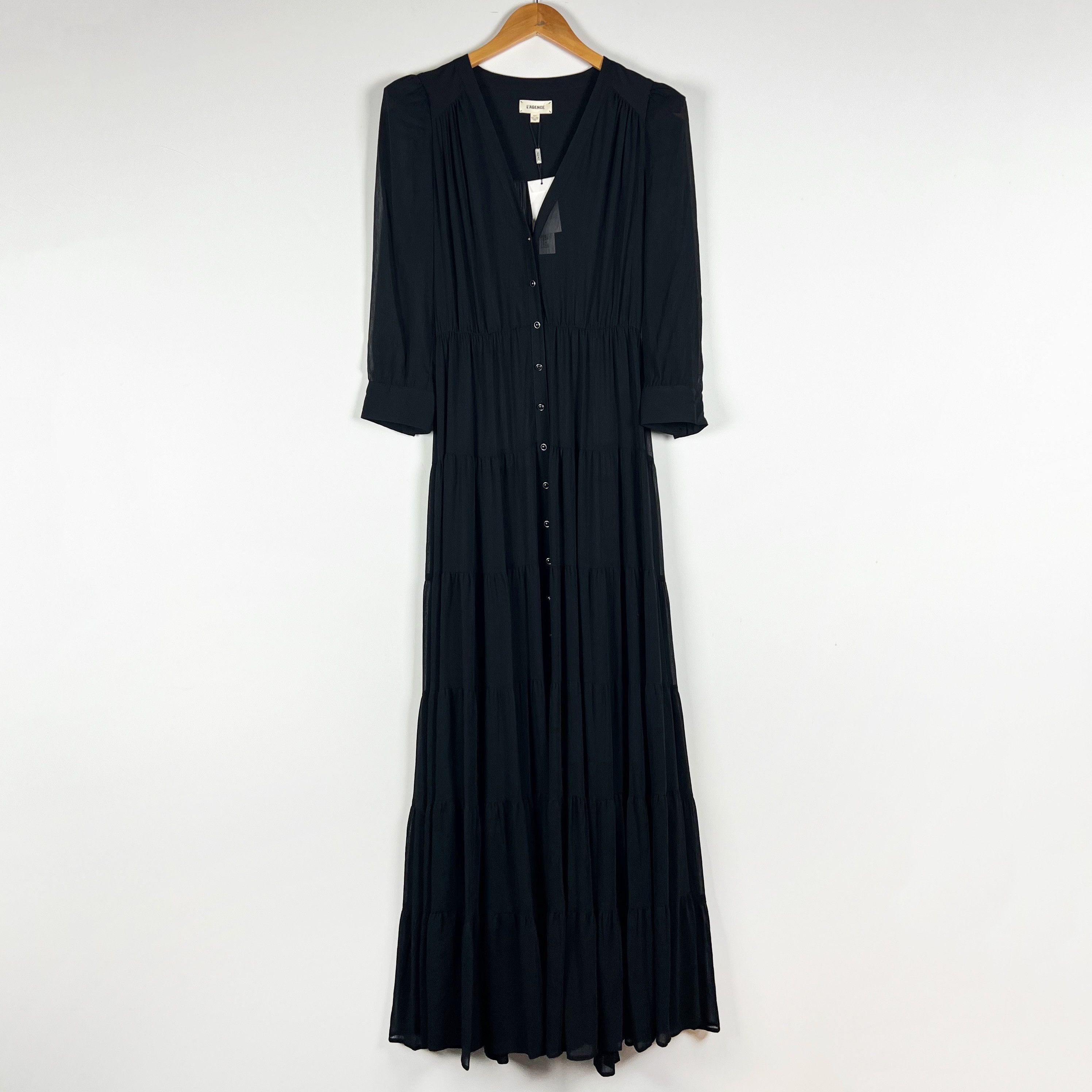 L'AGENCE NEW L'Agence Seraphina Tiered Chiffon V Size XS / US 0-2 / IT 36-38 - 1 Thumbnail