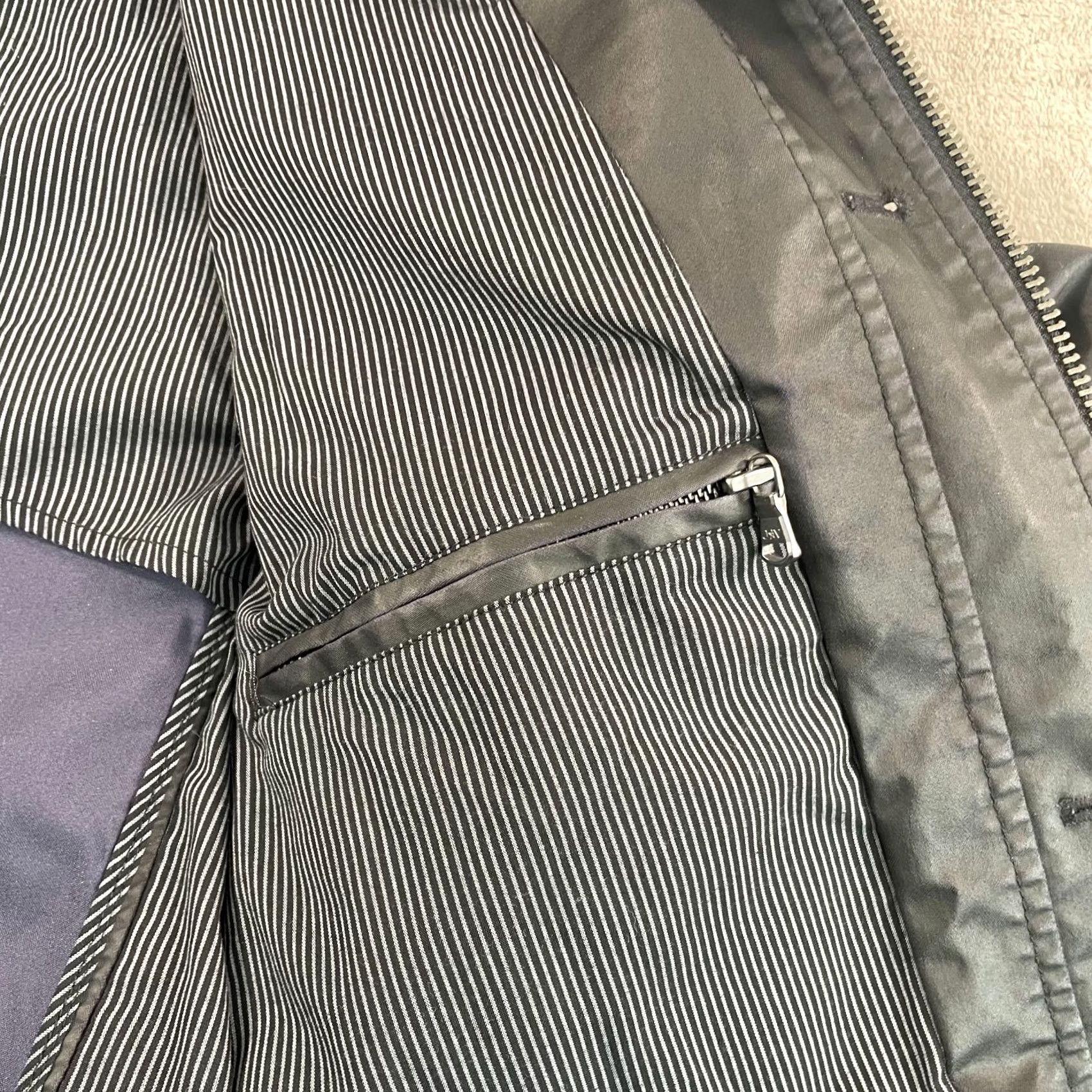 John Varvatos John Varvatos OFFICER FIELD JACKET Men Large Black Full Zip Hooded NWOT Size US L / EU 52-54 / 3 - 3 Thumbnail