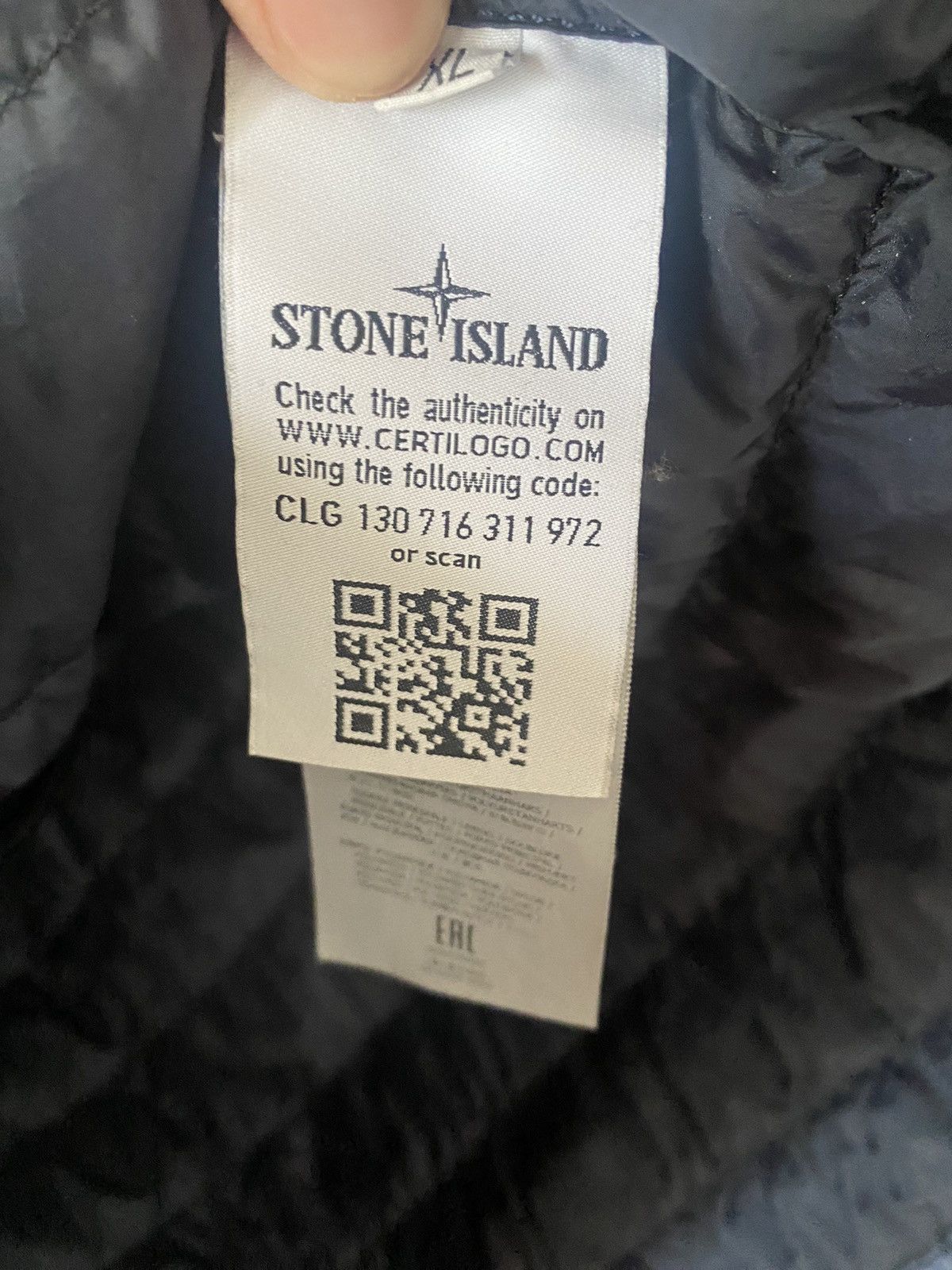 Stone Island Stone Island Garment Dyed Down Overshirt Navy Sz- XL Size US L / EU 52-54 / 3 - 4 Thumbnail