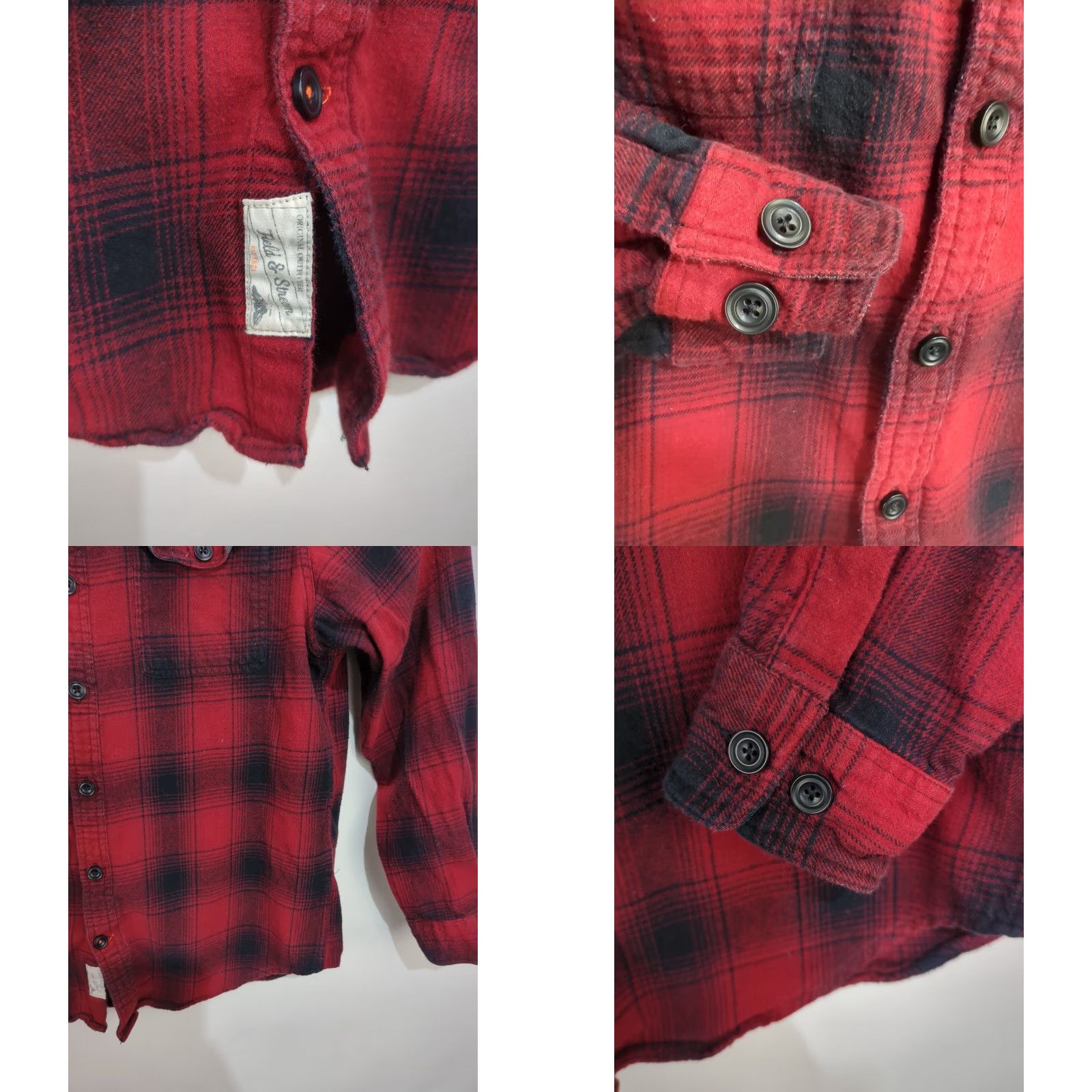 Vintage Field & Stream Flannel Shirt Mens Large Red Buffalo Plaid Long Sleeve Size US L / EU 52-54 / 3 - 8 Thumbnail